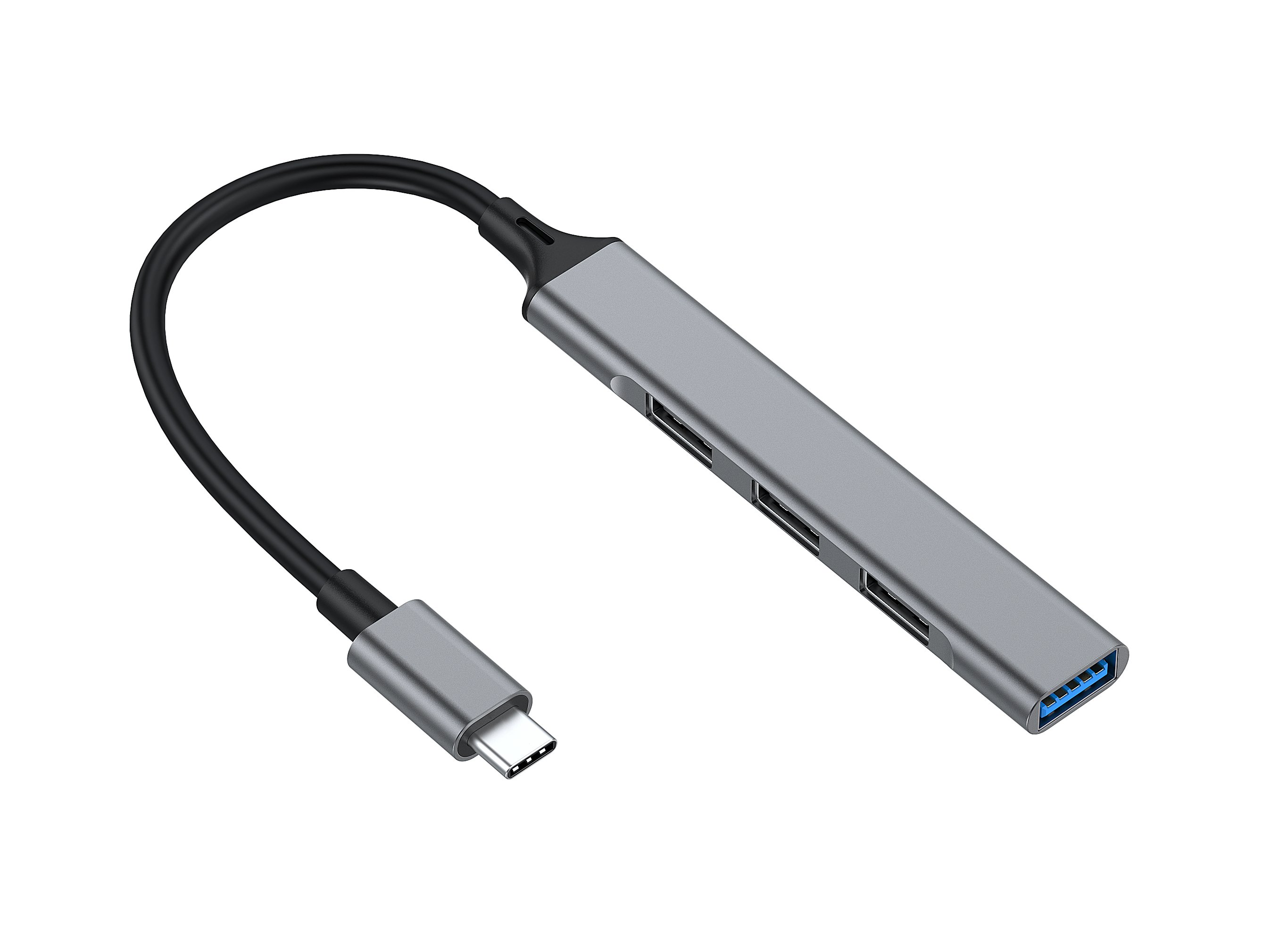 EQUIP Life USB-C — Hub 4 puertos USB con carcasa aluminio 2