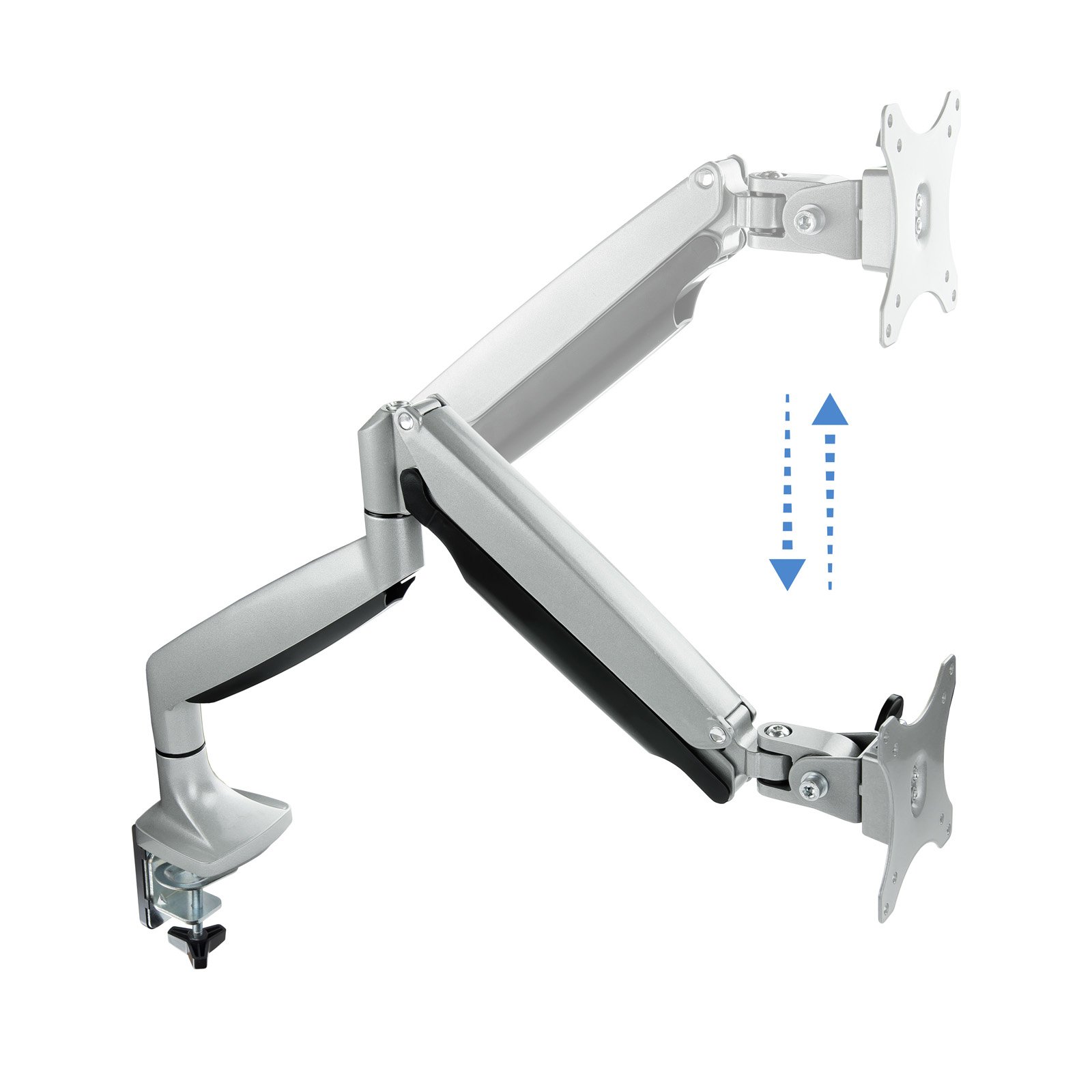 Soporte de Mesa BD3032TNR-S para 1 Pantalla GIRA Incli 1 Brazo 13-32 VESA 75x75 y 100x100 Plata — vista detalle 1