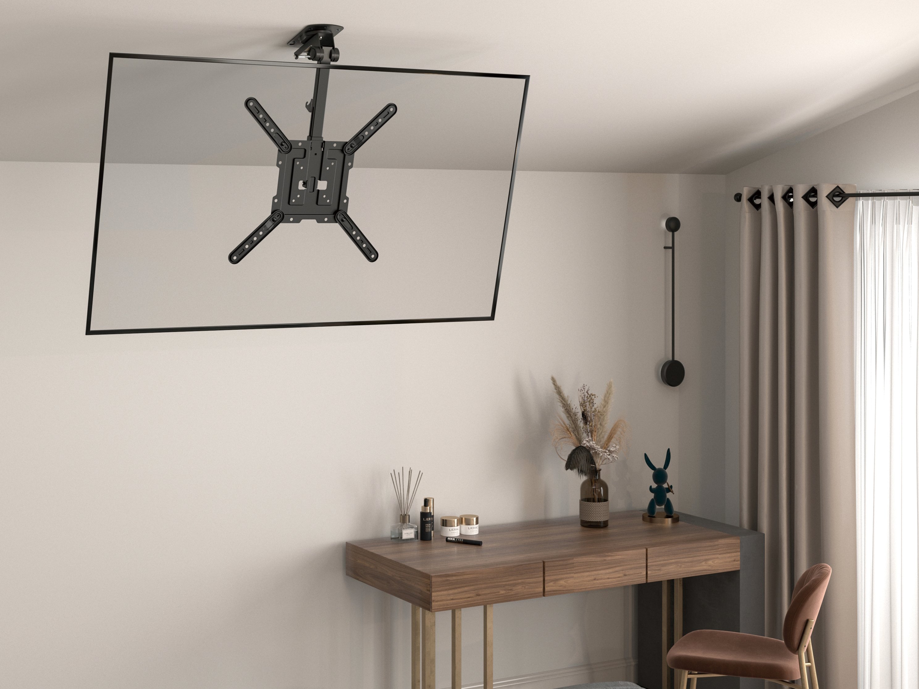 Soporte de Techo 650375 para Pantalla 23-55" Max. 20Kg Max. VESA 400x400 Plegable y Ajustable — vista detalle 2