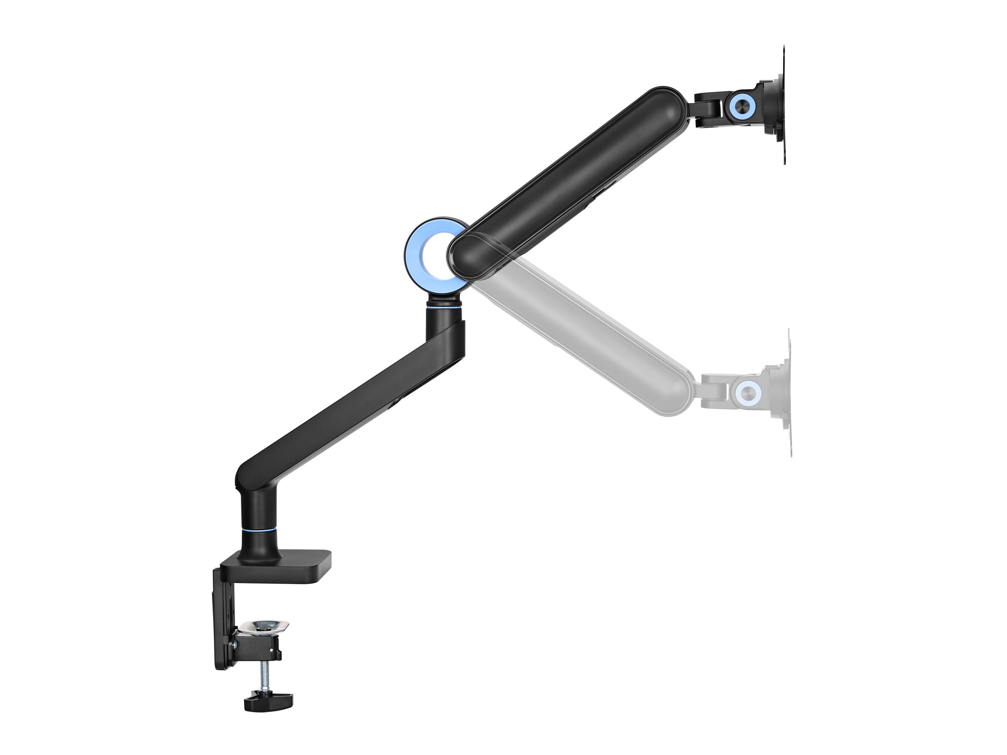 Soporte de Mesa 650184 para 1 Pantalla de 17"-35" Negro de Aluminio Max. 10.5Kg por Pantalla Max.VESA 100x100 Resorte de GAS — vista detalle 2