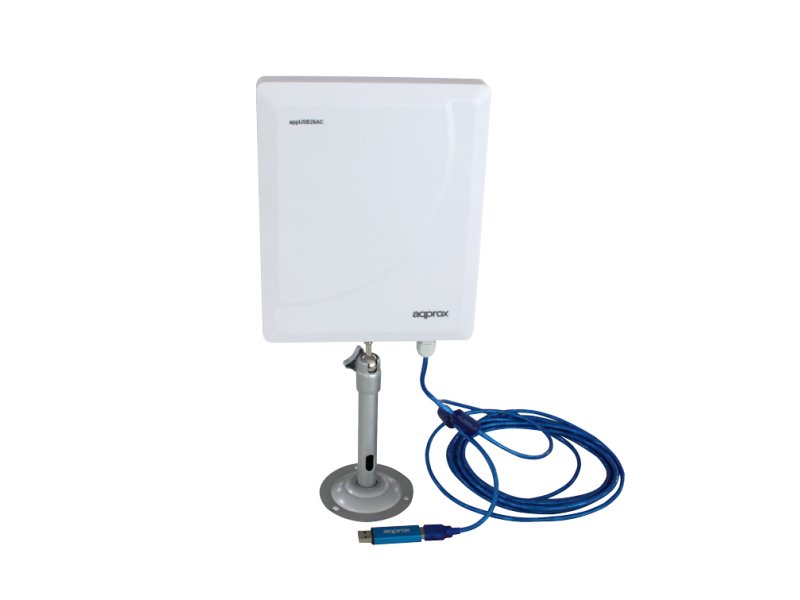 USB WIFI 600MB Antena Exterior 26dBi + 2W de Alta Ganancia CHIP Realtek 8811AU Cable 5m. Permite Auditoria WIFI a Larga DIST — vista detalle 1