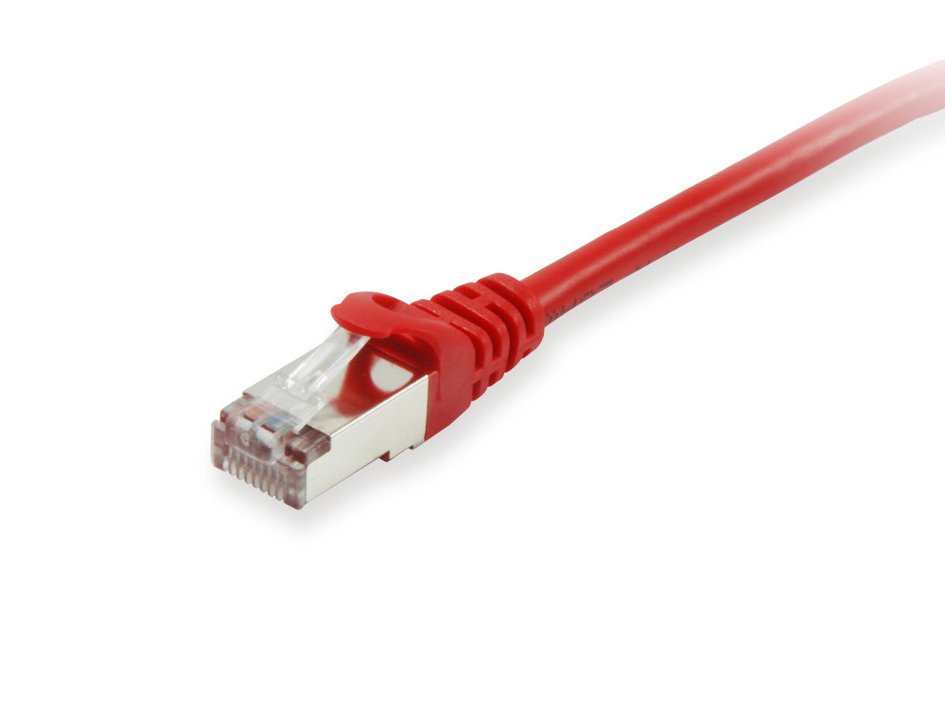 EQUIP Latiguillo Cat.6A S/FTP 1M Rojo — Apantallado 10G PIMF — vista detalle 1