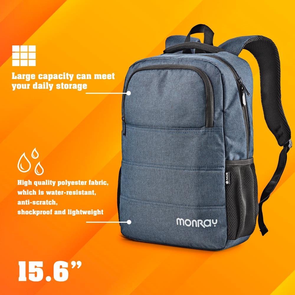 Mochila 15.6" Sacks Charter Azul Oscuro Jaspeado — vista detalle 2