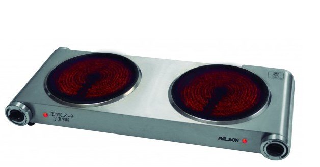 Placa Double Steel 30993 2500W 2 Fogones de 18CM de Diametro