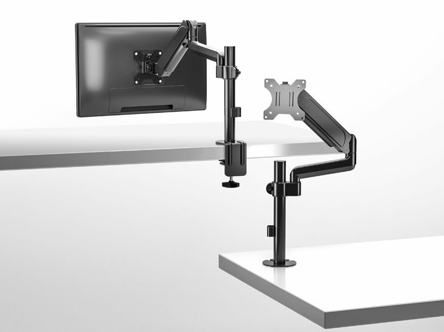 Soporte de Mesa 650132 para 1 Pantalla 17" - 32" Muelle de GAS Inclinable y Giratorio 360§ Max VESA 100X100 hasta 9KG — vista detalle 2