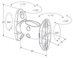 OMB New Flex — Soporte orientable 360° para altavoces, plata 2