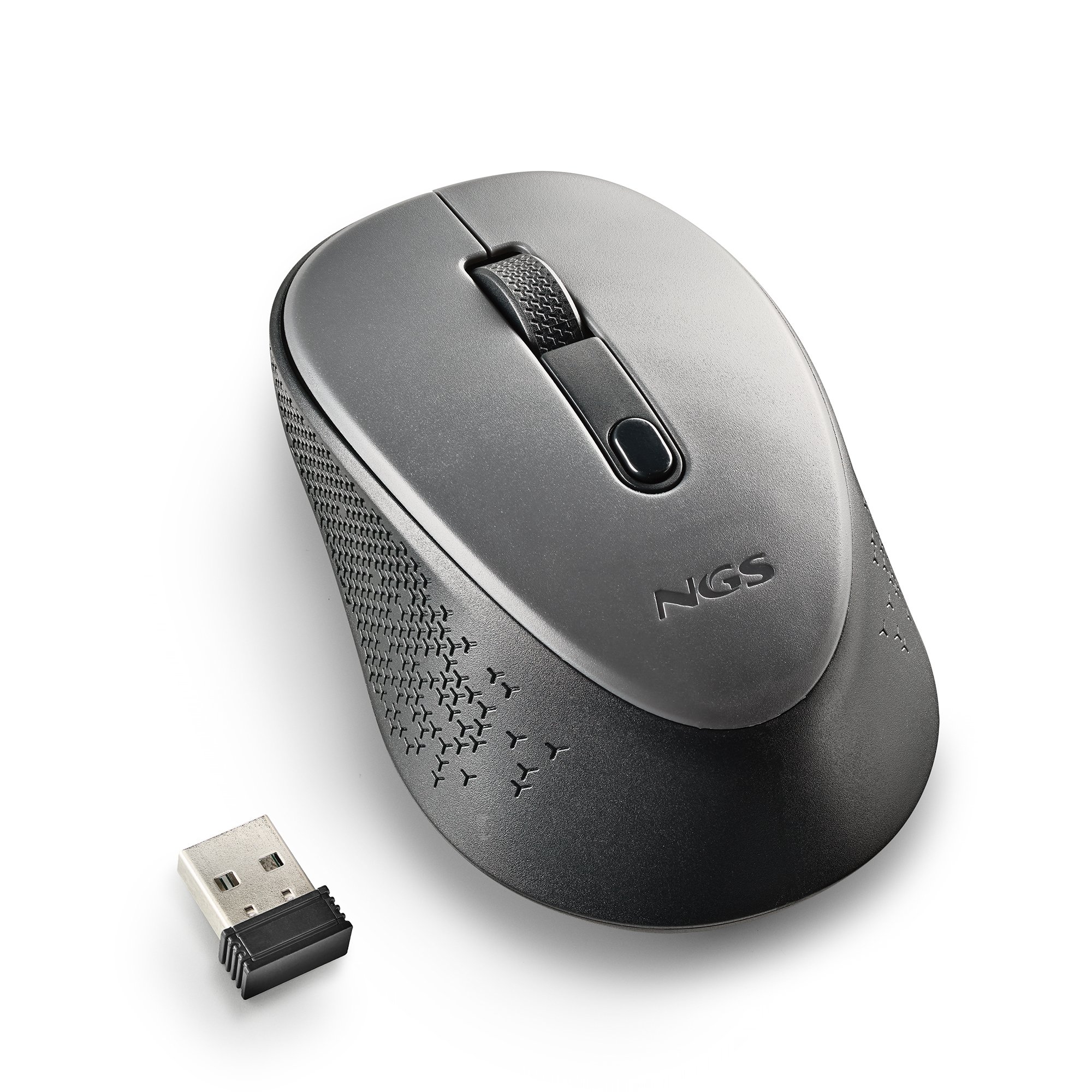 Mouse DEW GRAY Optico Inalambrico de 2.4GHz con NANO Receptor — vista detalle 1