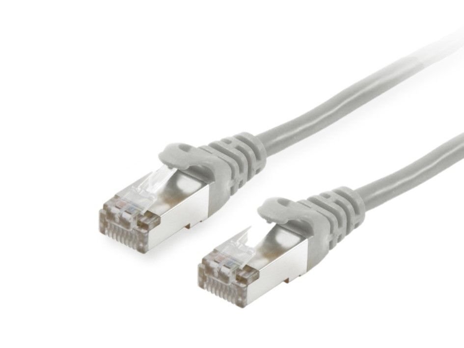 EQUIP 605503 — Cable red S/FTP Cat.6 apantallado 0,25m gris