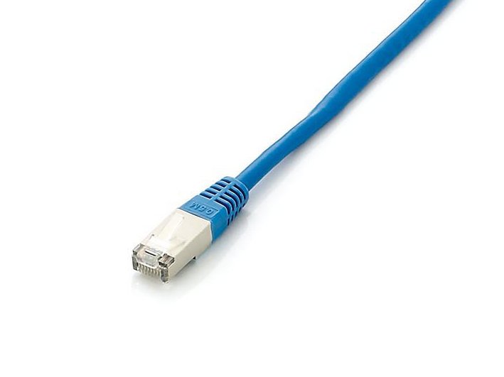 EQUIP Latiguillo Cat.6A S/FTP — Cable apantallado 2m azul libre halógenos — vista detalle 1