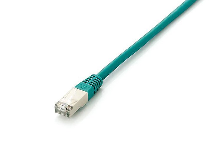 EQUIP Latiguillo Cat.6A S/FTP — Cable apantallado 1m verde, libre halógenos — vista detalle 1