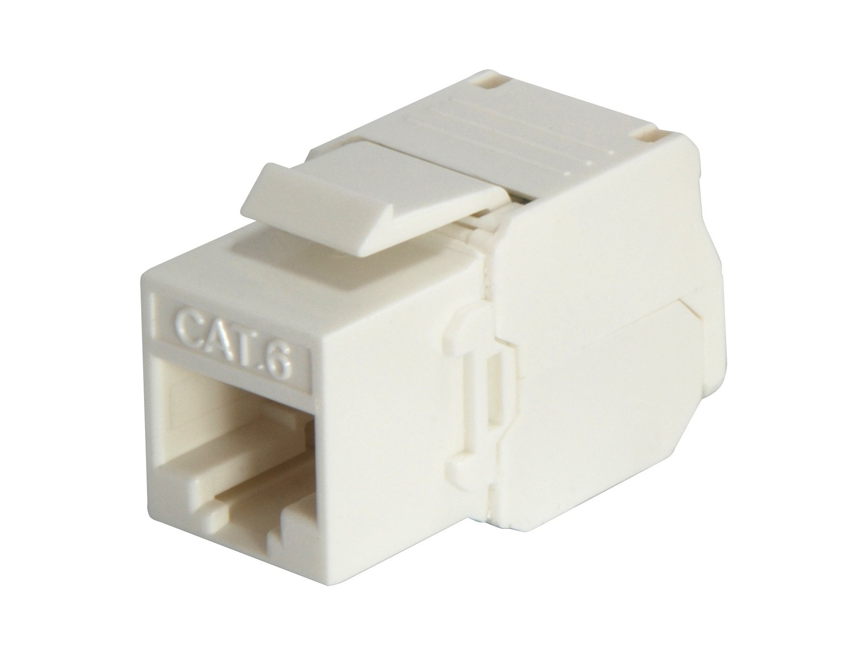 Kit 8 UDS Conector Hembra RJ45 UTP CAT6 Panel Keystone TOOL FREE — vista detalle 1