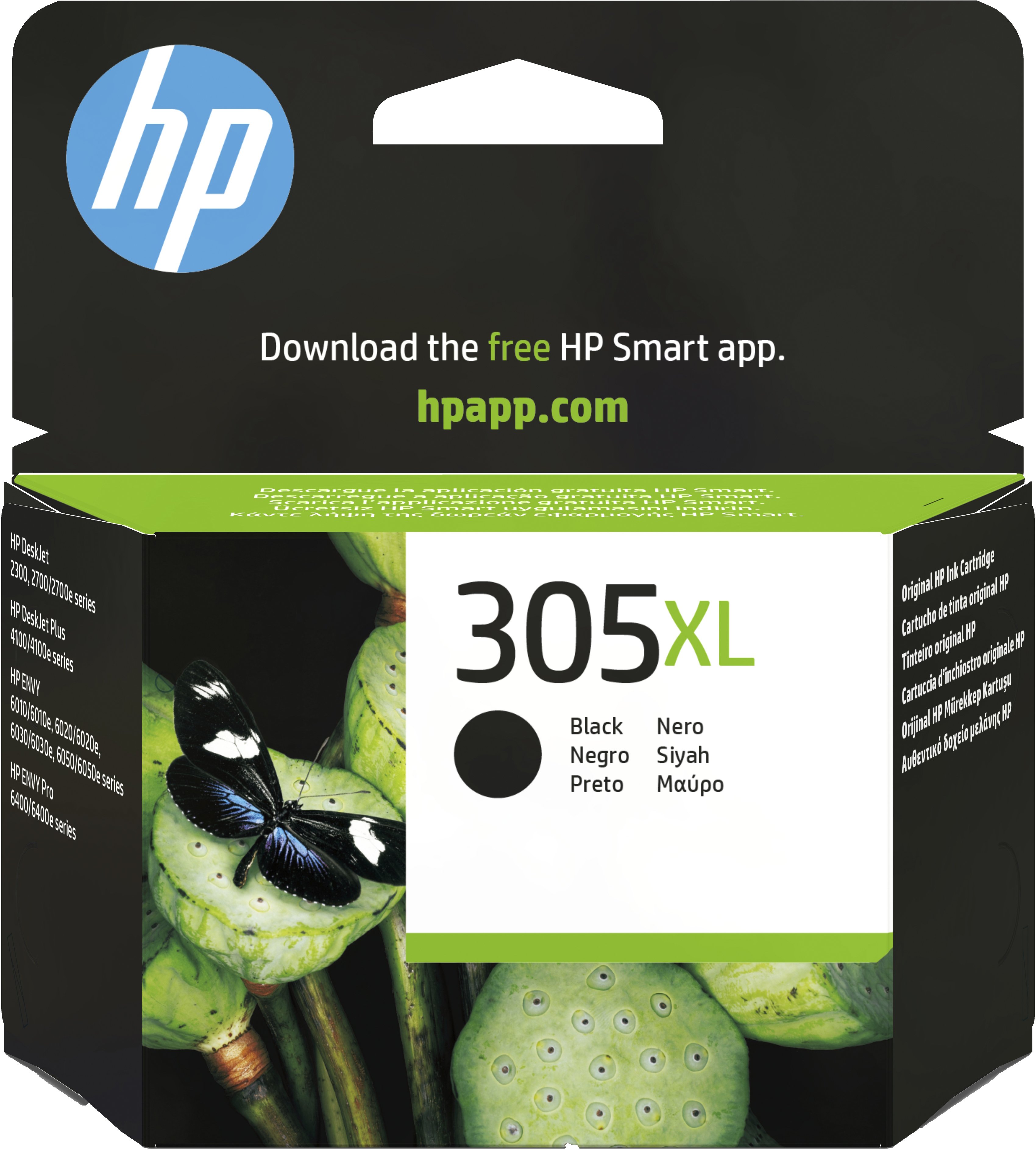 HP Cartucho Nº305XL Negro — Alto rendimiento para DeskJet y Envy