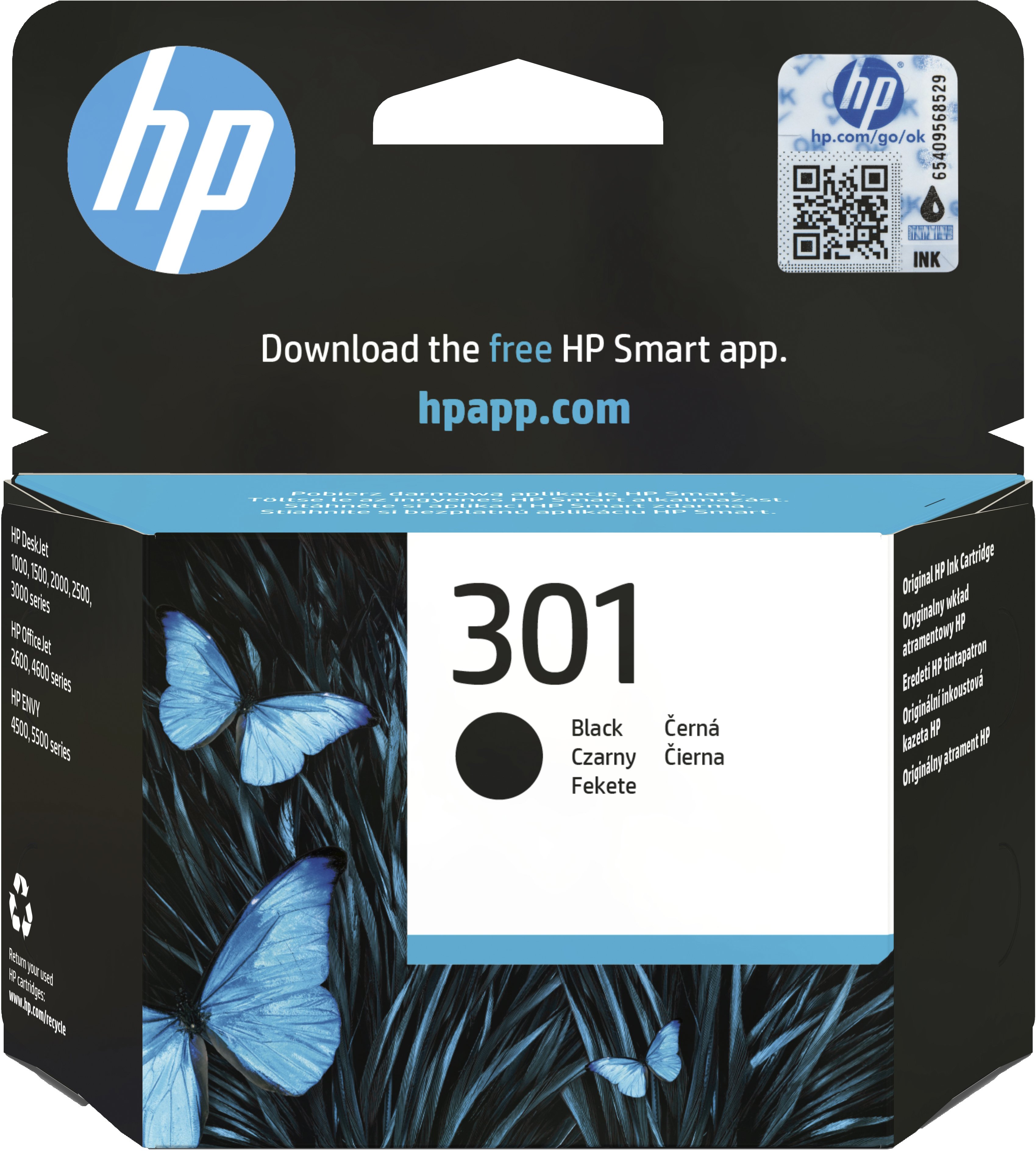 HP 301 Negro — Cartucho para DeskJet 1050/2050/2050S