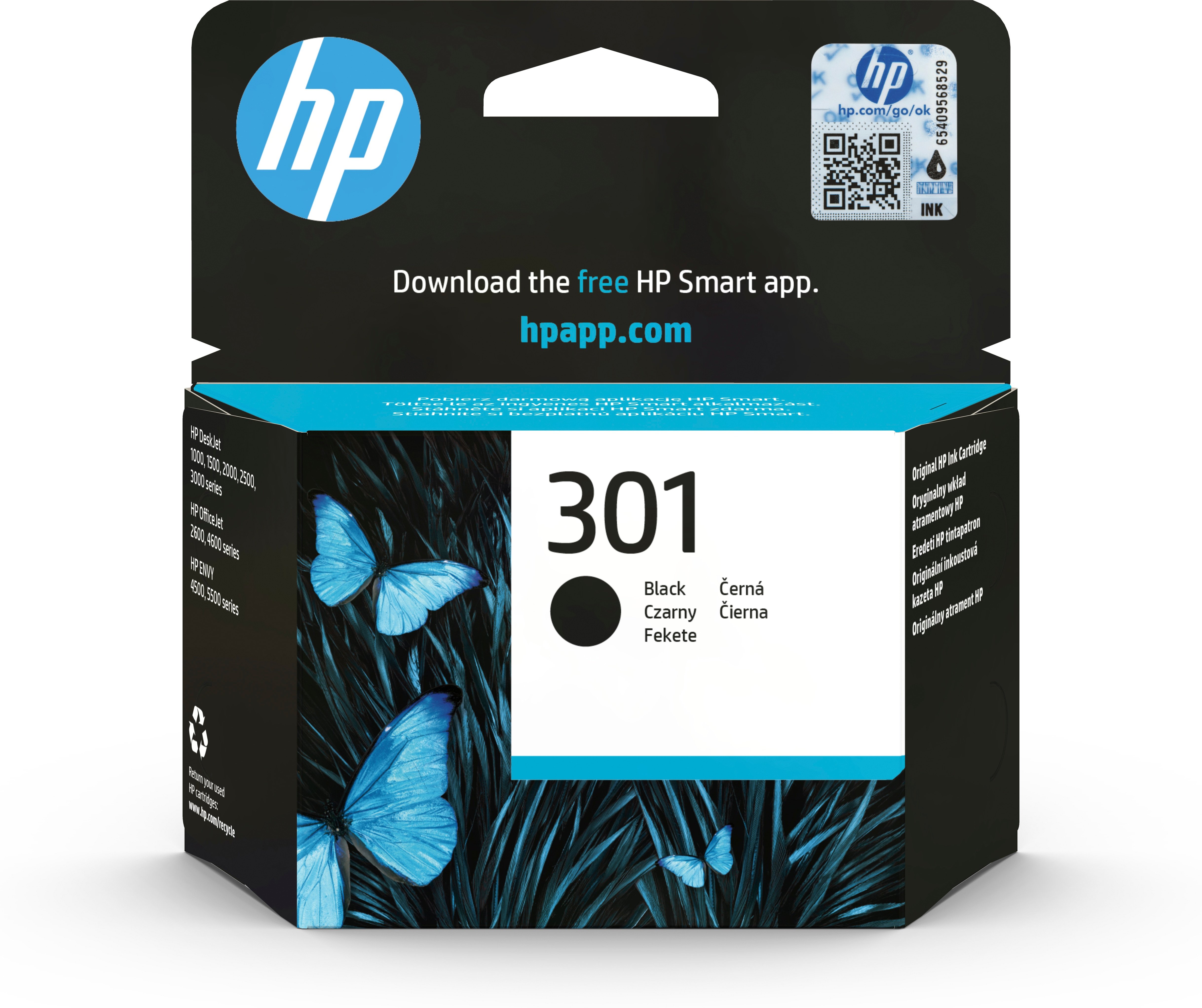 HP 301 Negro — Cartucho para DeskJet 1050/2050/2050S 2