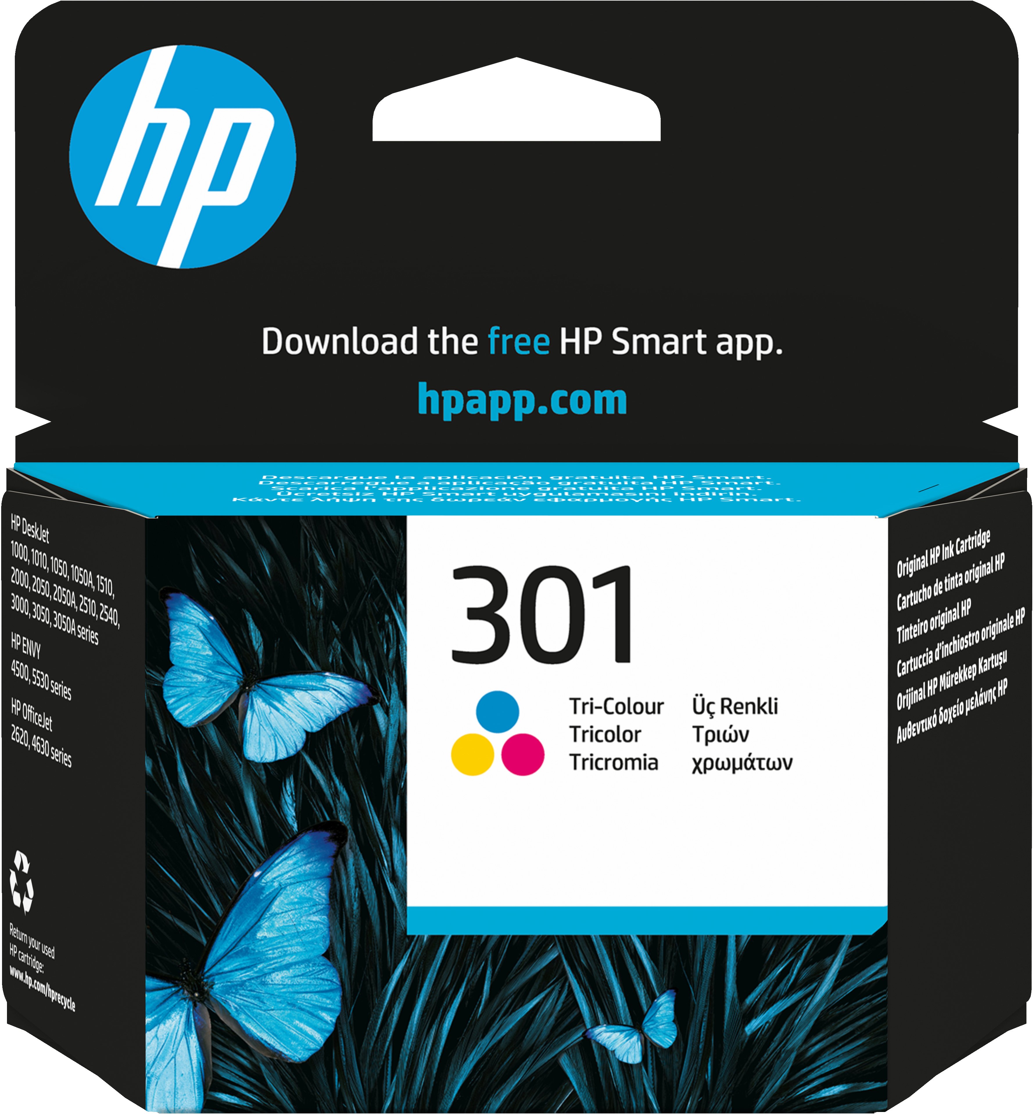 HP 301 — Cartucho color para DeskJet 1050/2050/2050S