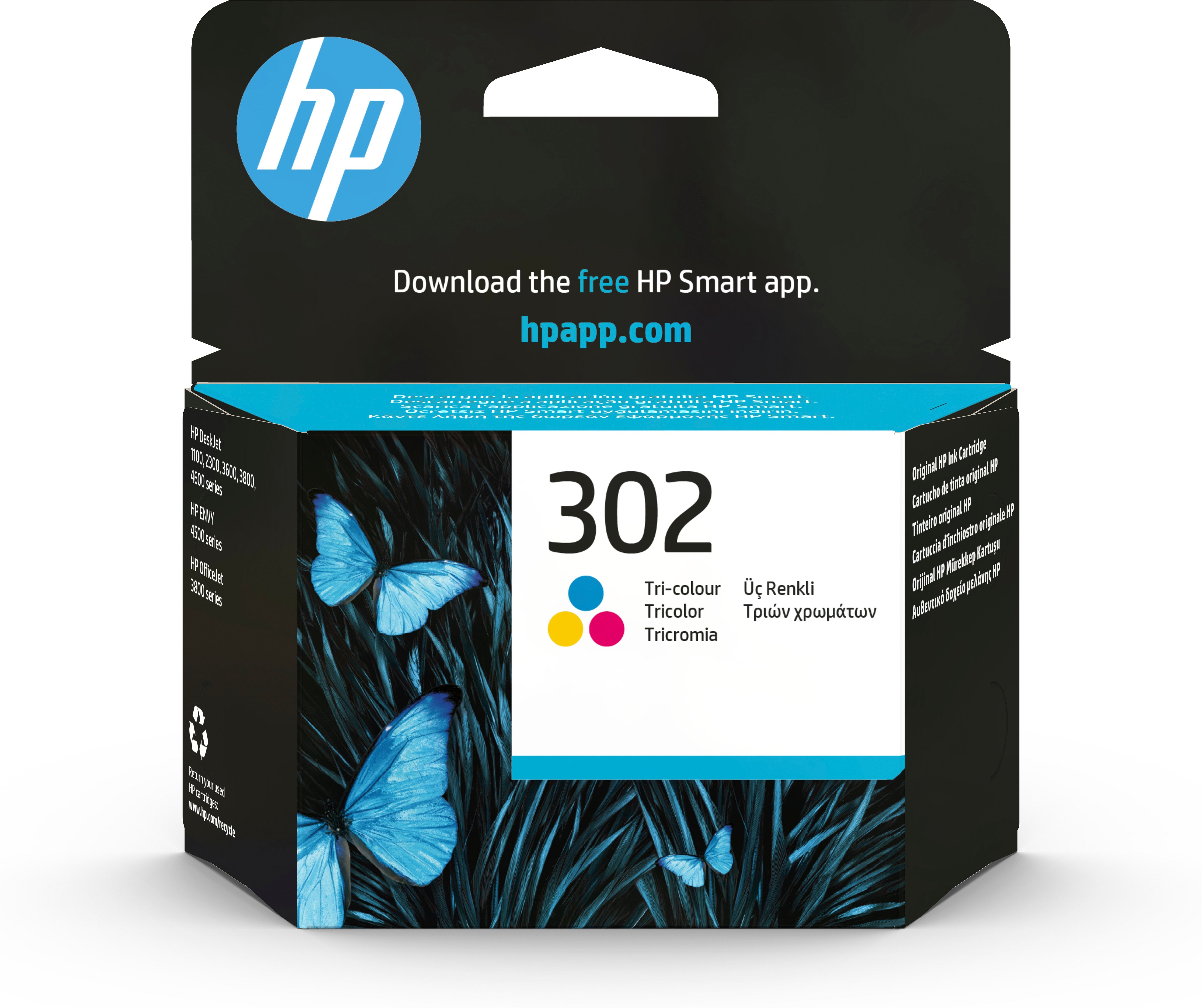 HP 302 — Cartucho de tinta color para impresoras DeskJet y OfficeJet
