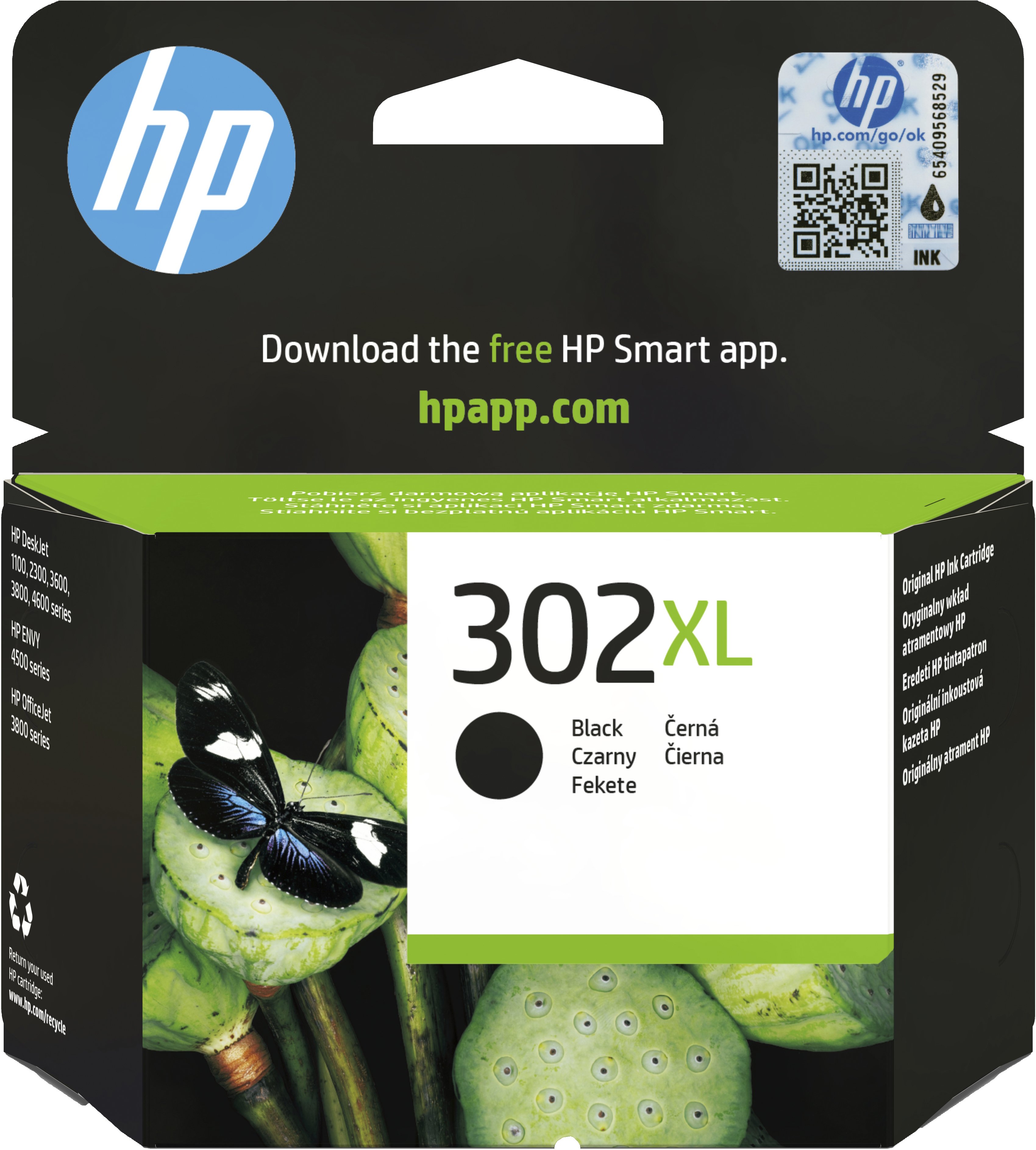 HP 302XL Negro — Cartucho de alta capacidad para Deskjet y Officejet