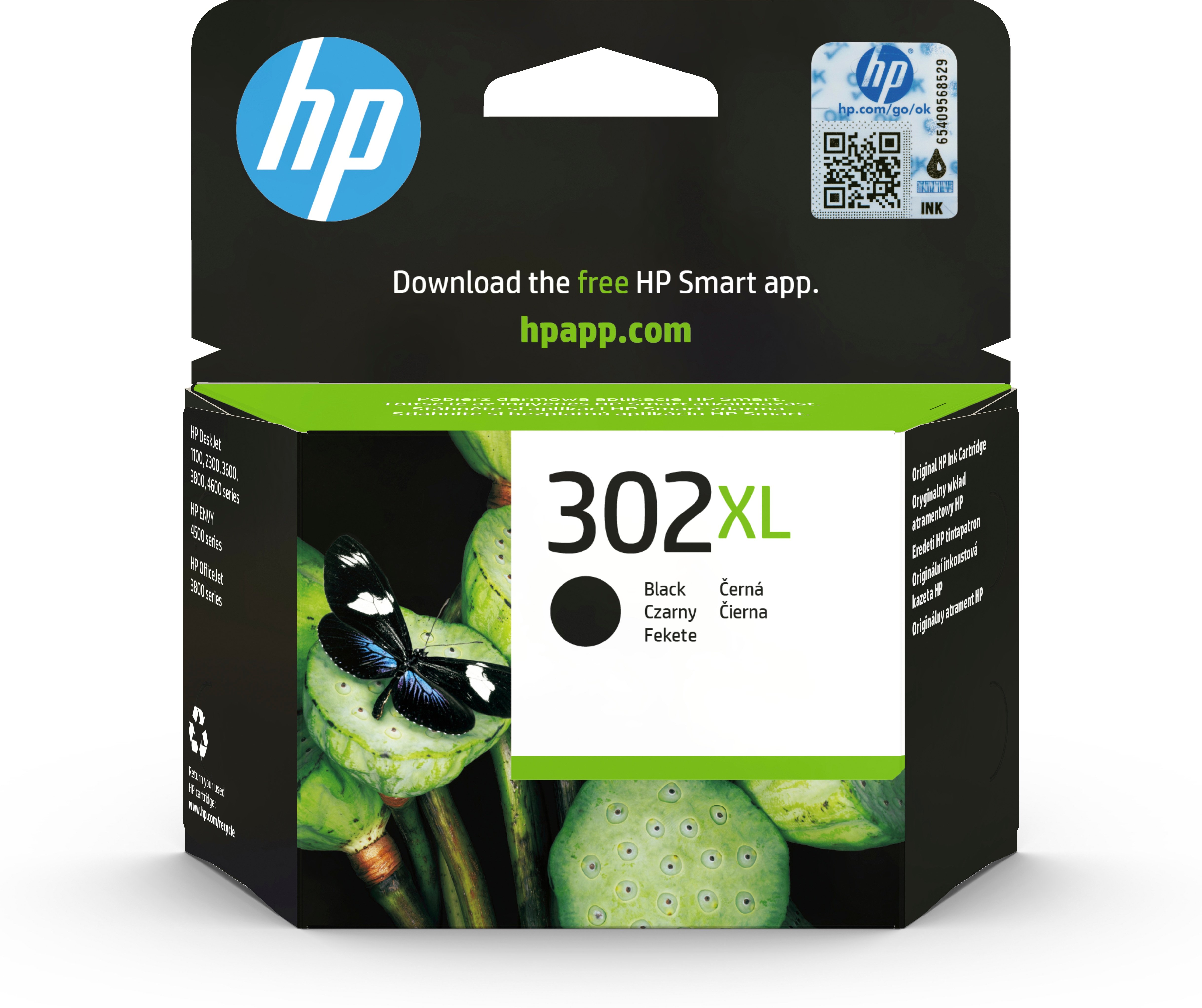 HP 302XL Negro — Cartucho de alta capacidad para Deskjet y Officejet 2