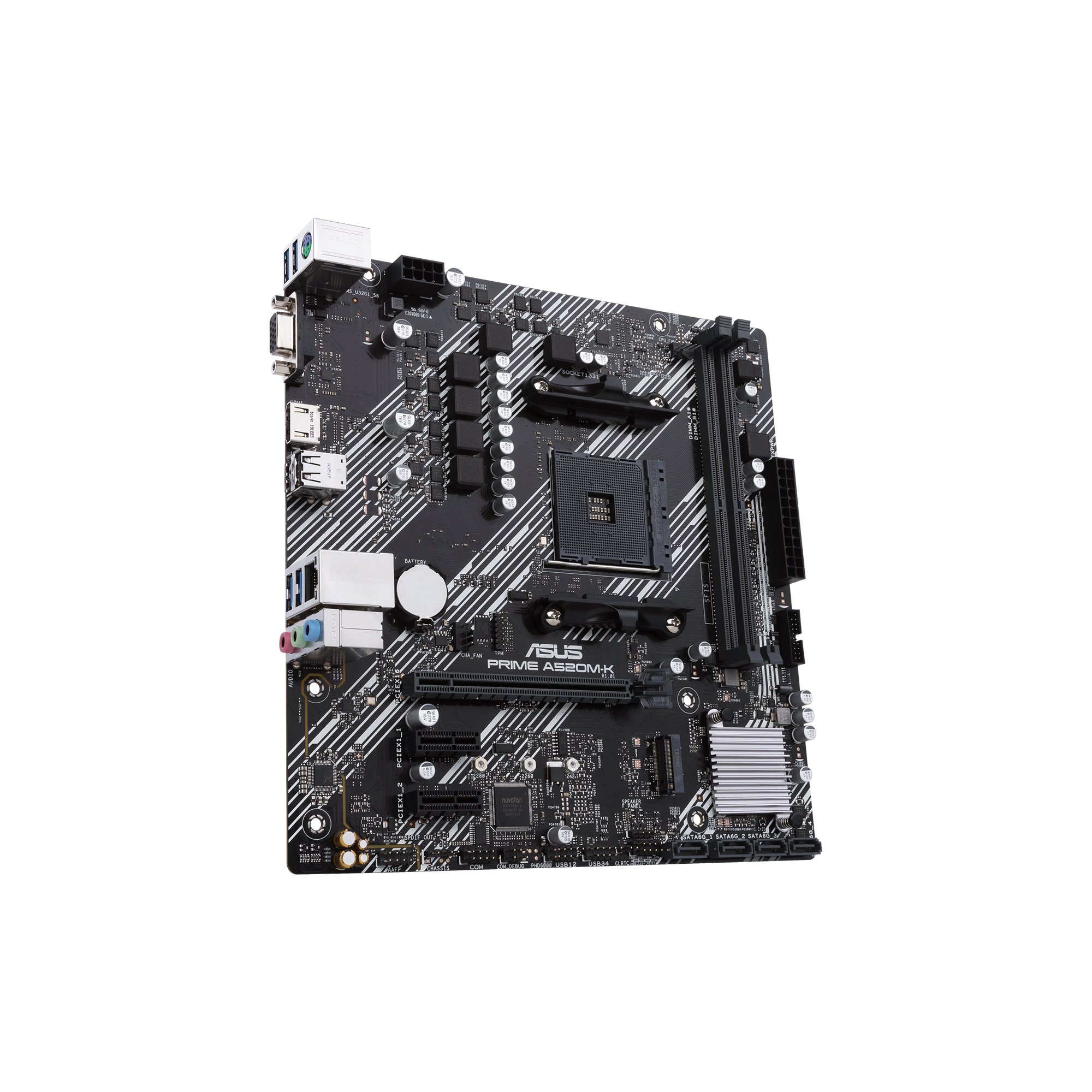 ASUS PRIME A520M-K — Placa base AM4 M-ATX con DDR4 3200MHz y M.2 3