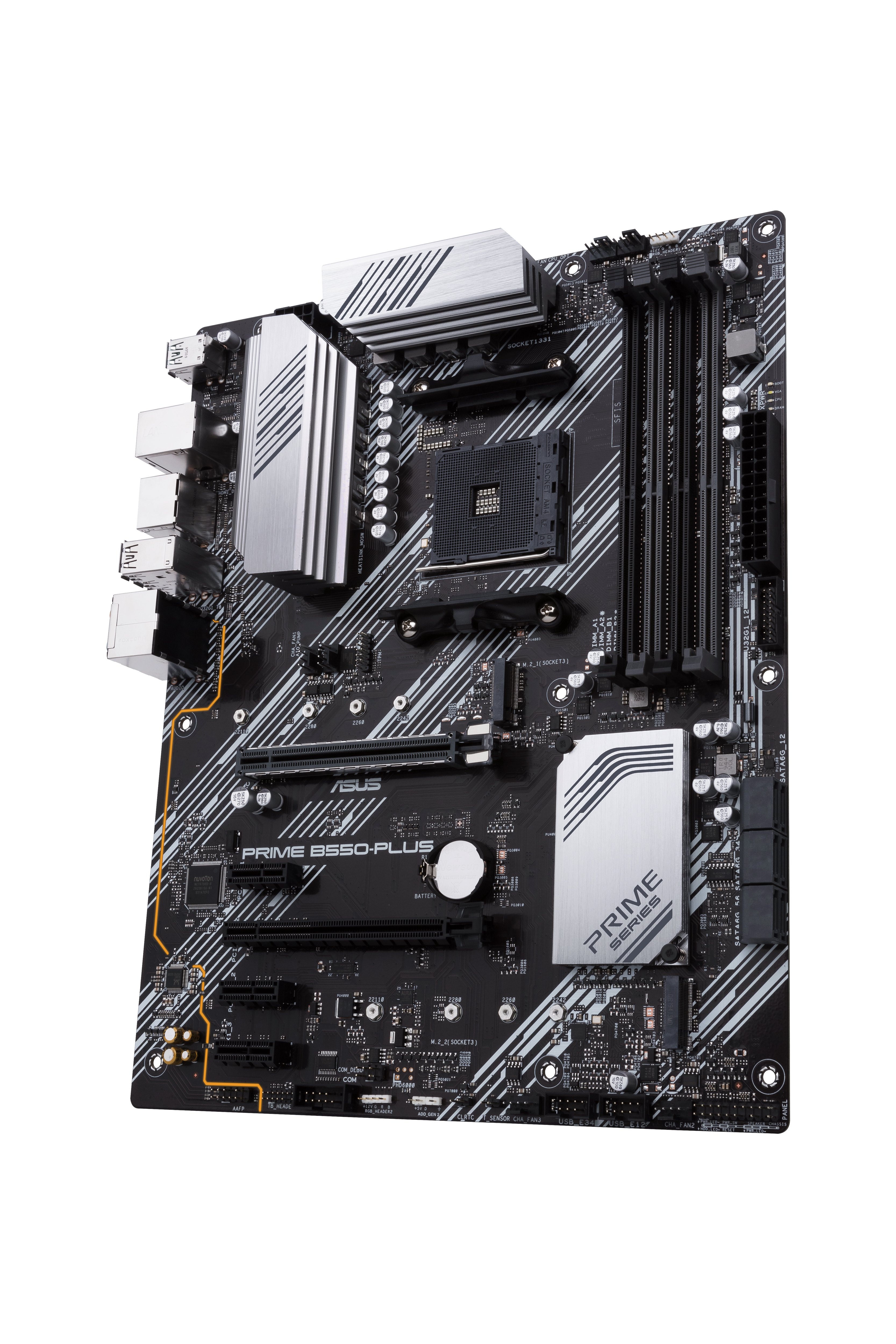 ASUS PRIME B550-PLUS — Placa AM4 ATX con DDR4 3200MHz y 5 slots PCIe 4