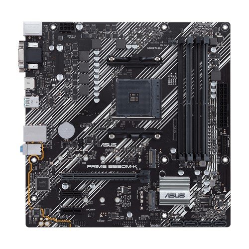 ASUS PRIME B550M-K — Placa base AM4 M-ATX con 4 DDR4 y 6 USB 3.2