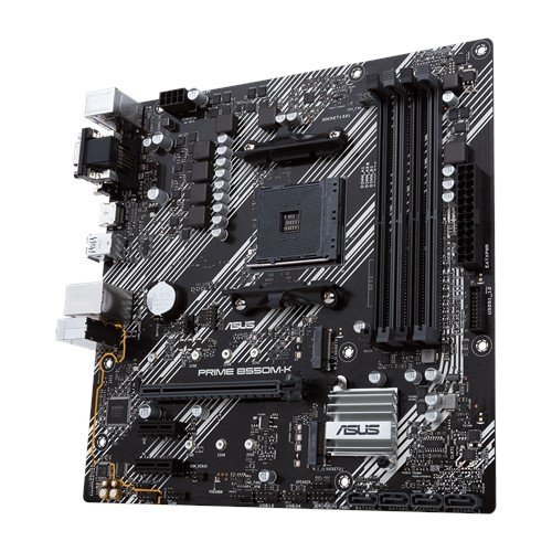 ASUS PRIME B550M-K — Placa base AM4 M-ATX con 4 DDR4 y 6 USB 3.2 3