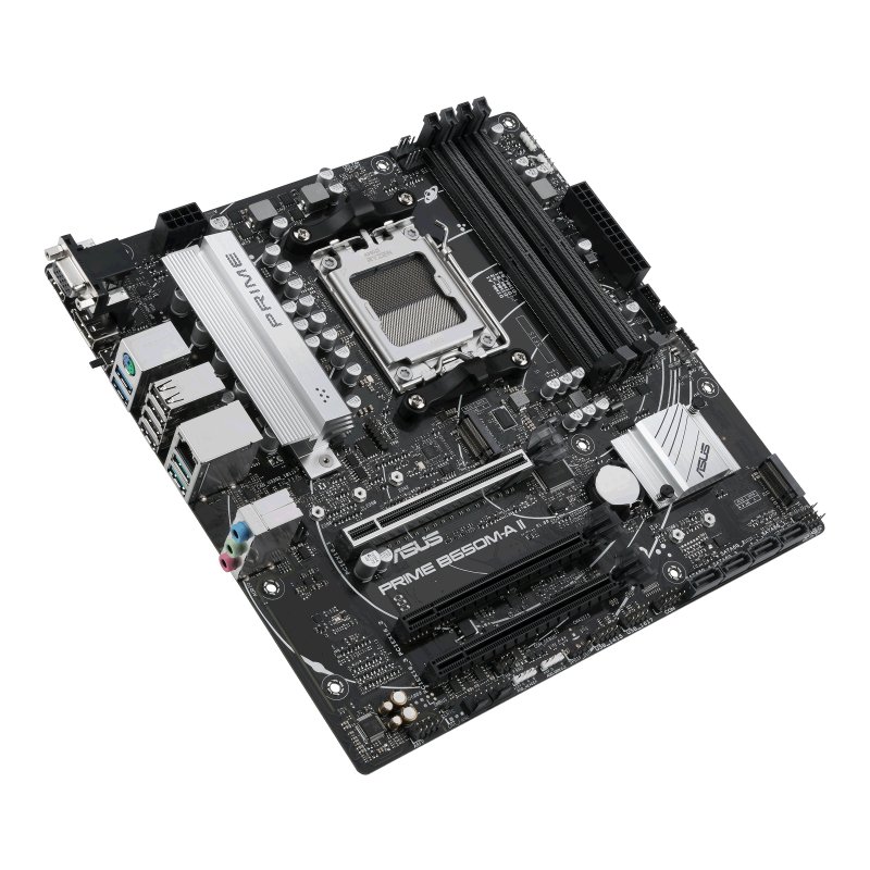 PB Prime B650M-A II CSM SKT AM5 Matx 4xDDR5 USB-C ETH 2.5Gb DP VGA HDMI USB 3.2 — vista detalle 2