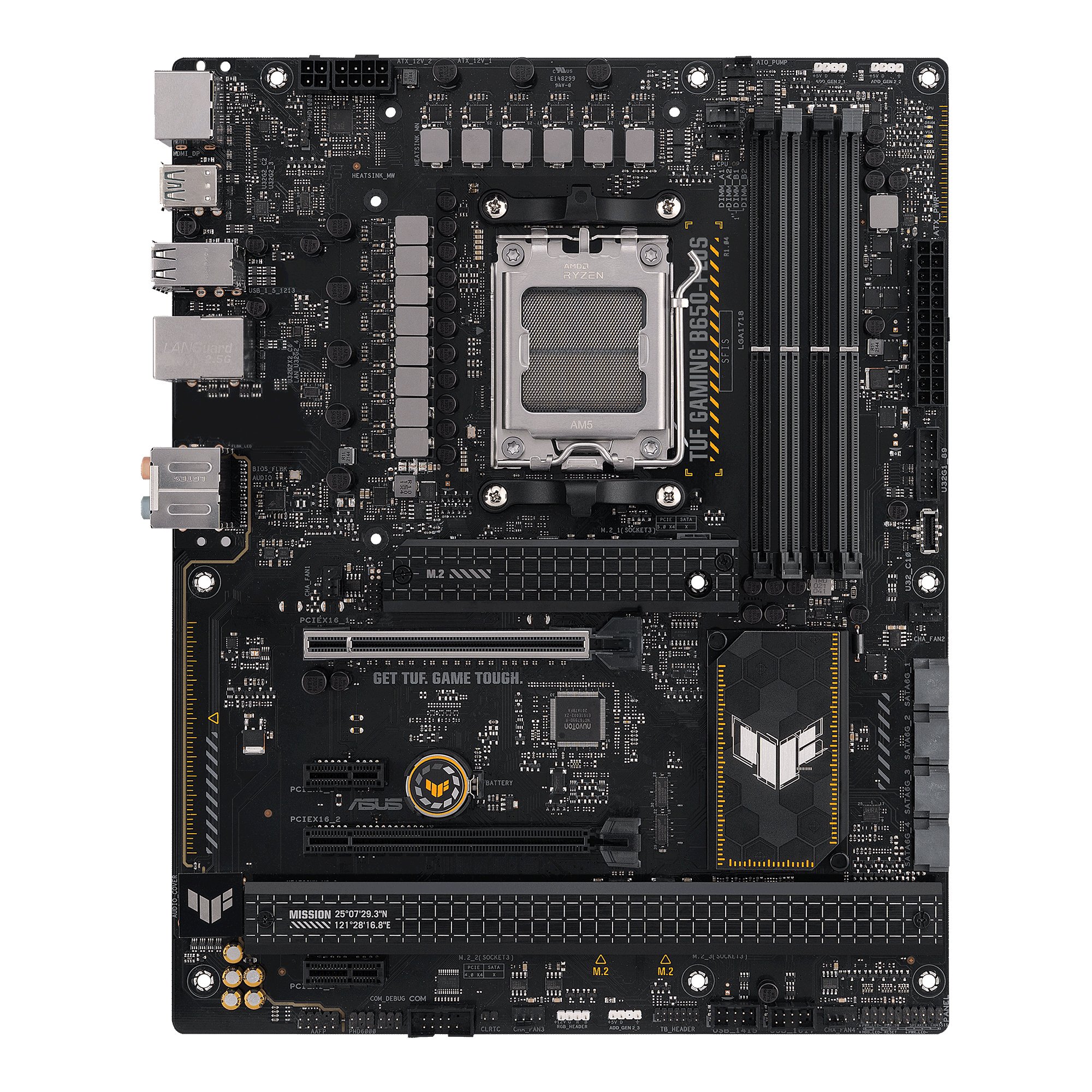 PB TUF Gaming B650-PLUS Skt AM5 4DDR5 Displayport HDMI 3xM.2 — vista detalle 1