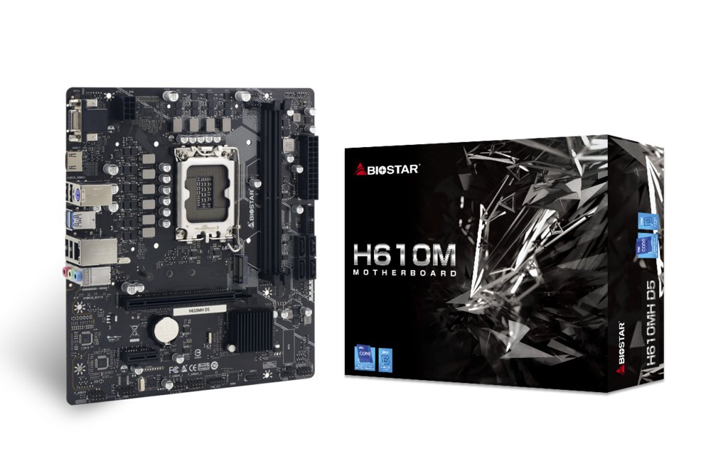 BIOSTAR H610MH — Placa base M-ATX DDR5 para procesadores Intel 12ª-14ª gen 4
