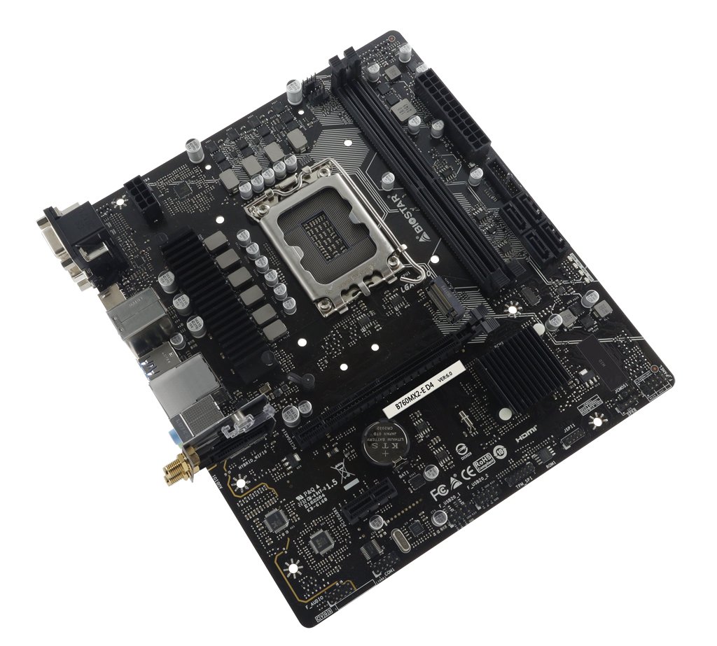 PB B760MX2-E D4 M-ATX Skt 1700 HDMI VGA DVI 2xDDR4 3200MHz 1xM.2 4xSATA 2.5G LAN USB 3.2 3