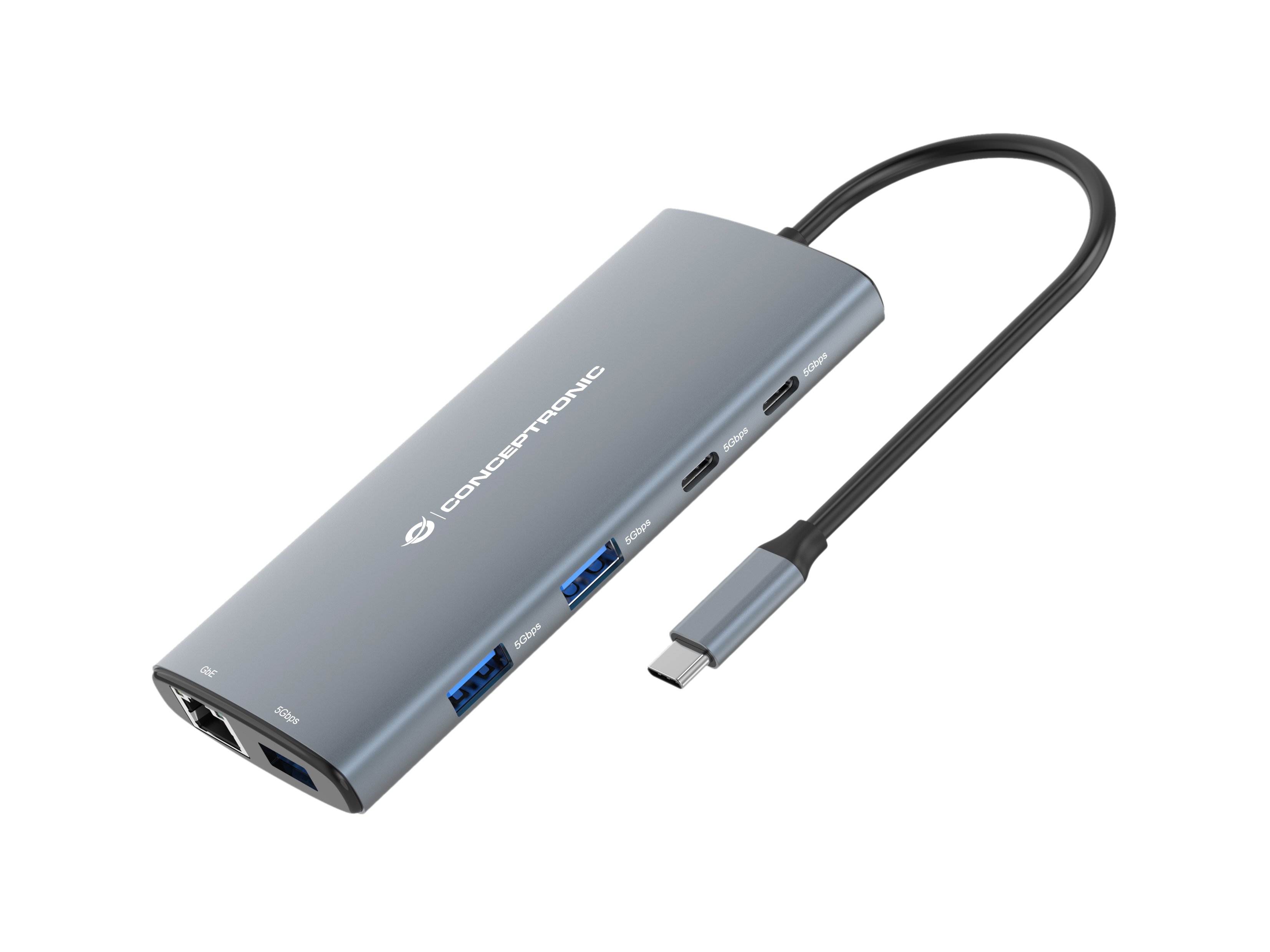 Conceptronic DONN06 — Docking USB-C con HDMI y carga rápida 60W