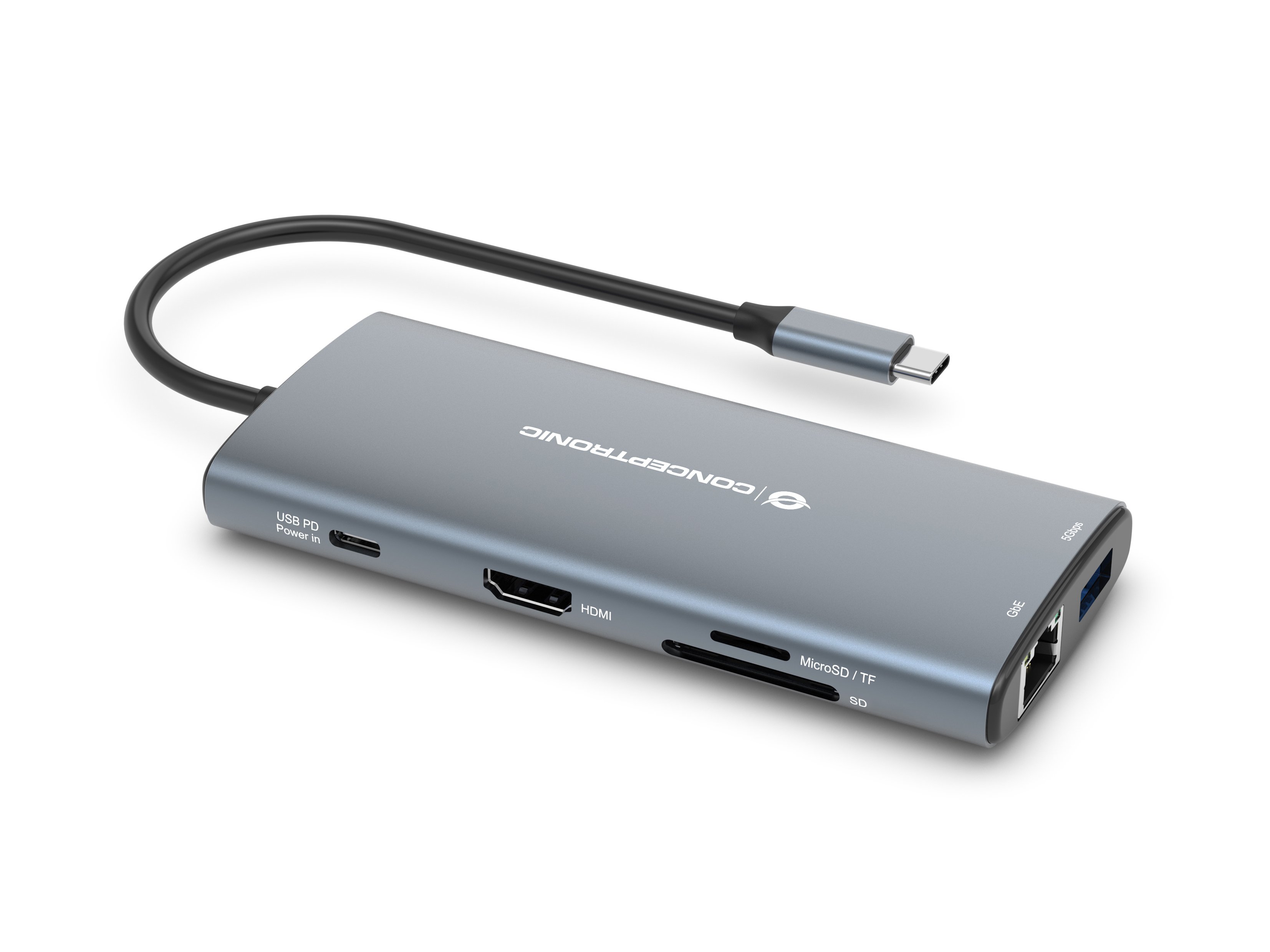 Conceptronic DONN06 — Docking USB-C con HDMI y carga rápida 60W 2