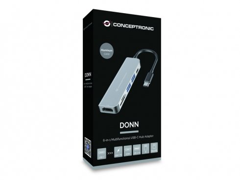 CONCEPTRONIC DONN02 — Docking USB-C con HDMI y carga 60W 3