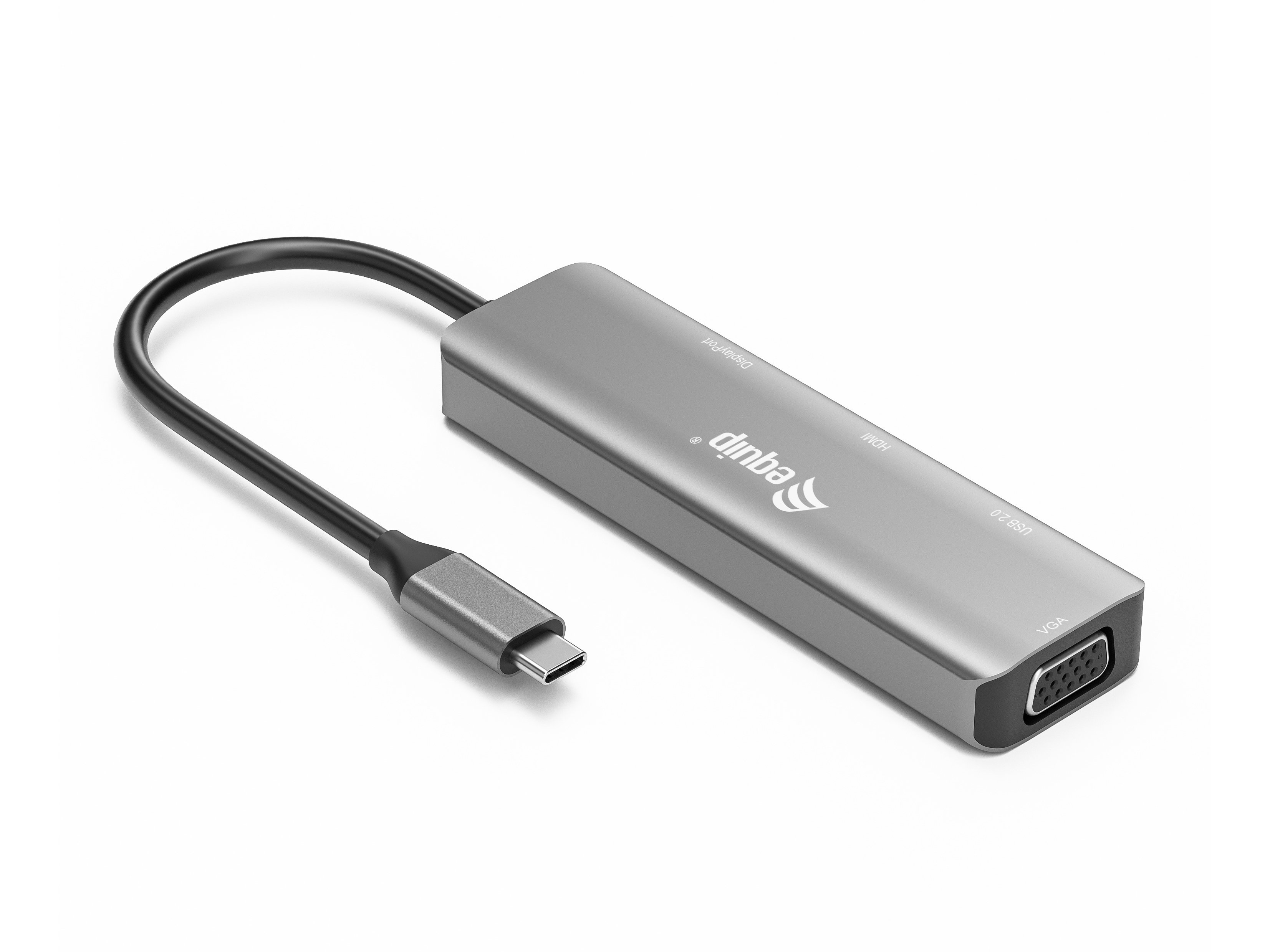 EQUIP 133485 — Docking USB-C con HDMI 4K y DisplayPort — vista detalle 1