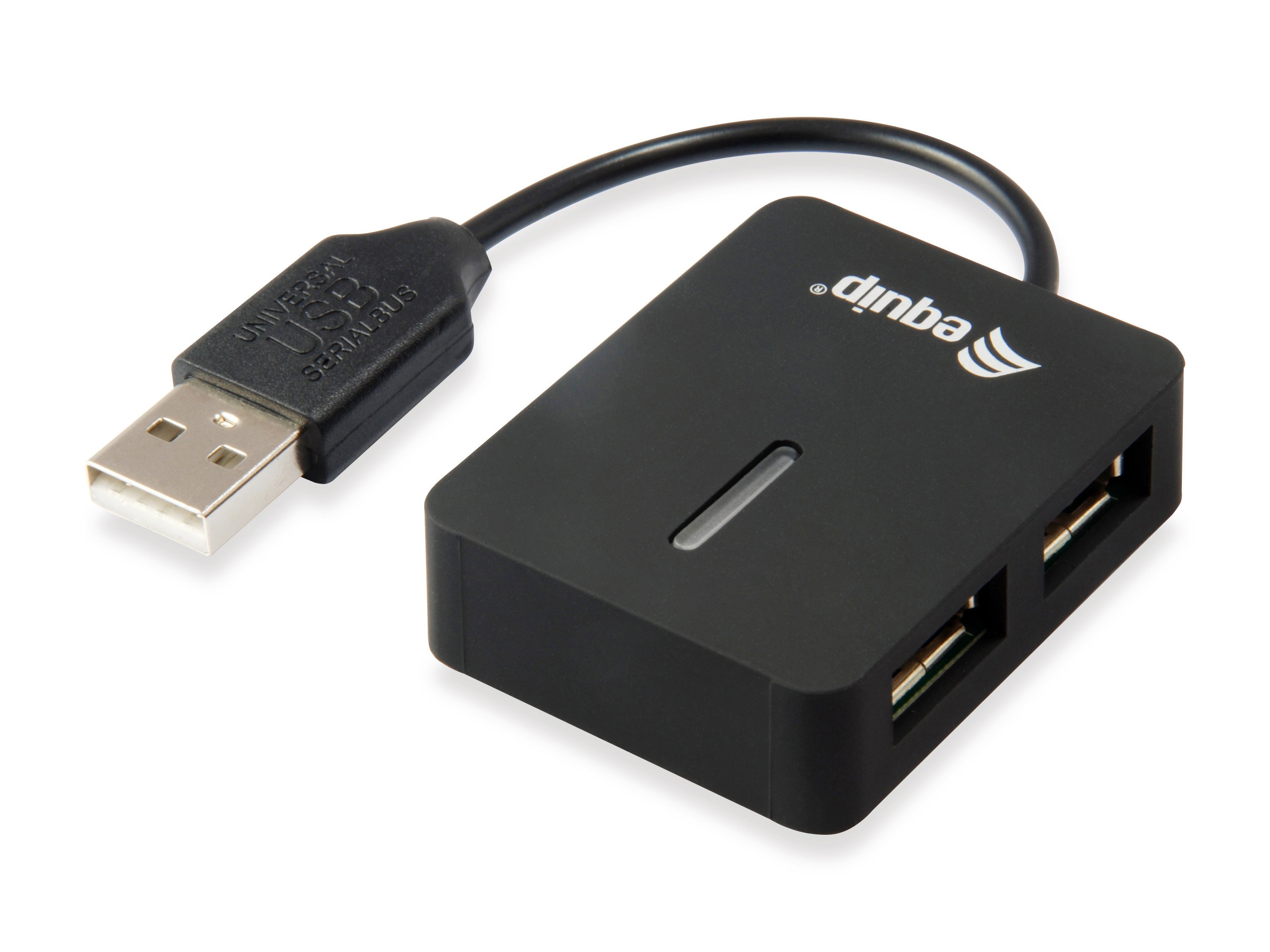 EQUIP Life — Hub USB 2.0 compacto 4 puertos, ideal viajes