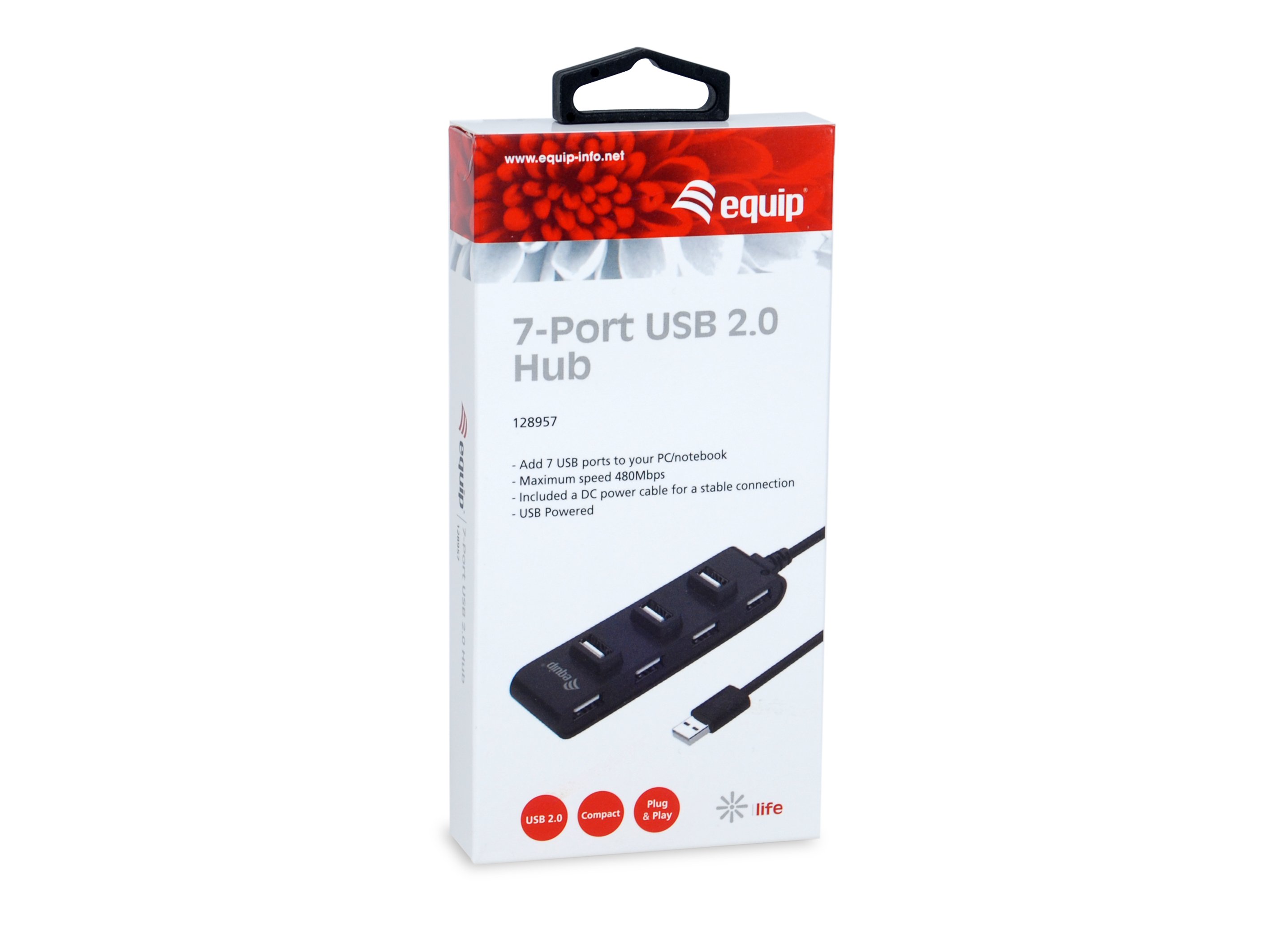 HUB USB 2.0 LIFE a 7xUSB-A 2.0 — vista detalle 2