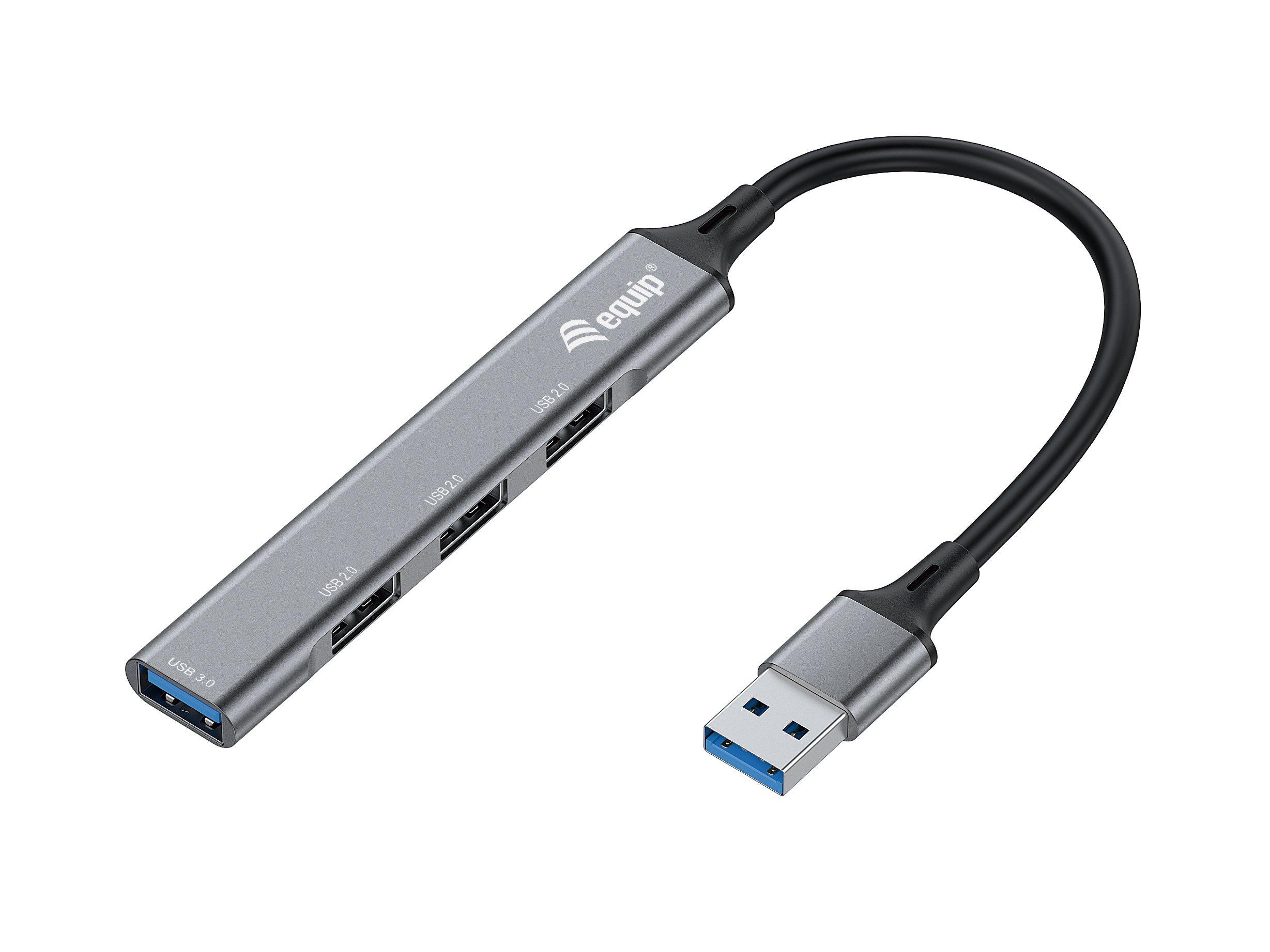 EQUIP Life Hub USB 3.0 — 4 puertos con carcasa aluminio