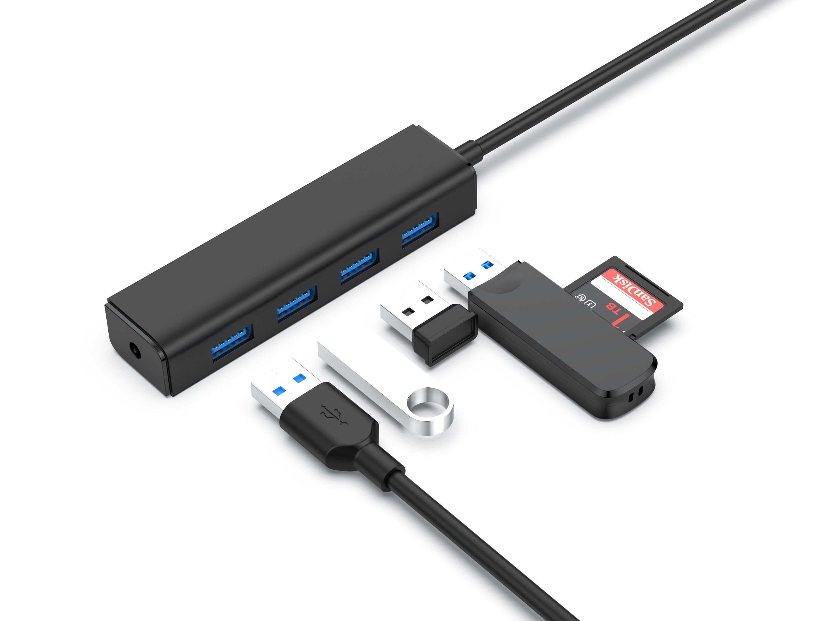 CONCEPTRONIC Hub USB-C — 4 puertos USB 3.0 3