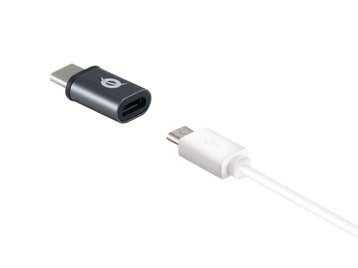 CONCEPTRONIC Adaptador USB-C 3.1 a Micro USB OTG — Pack 3 unidades 3