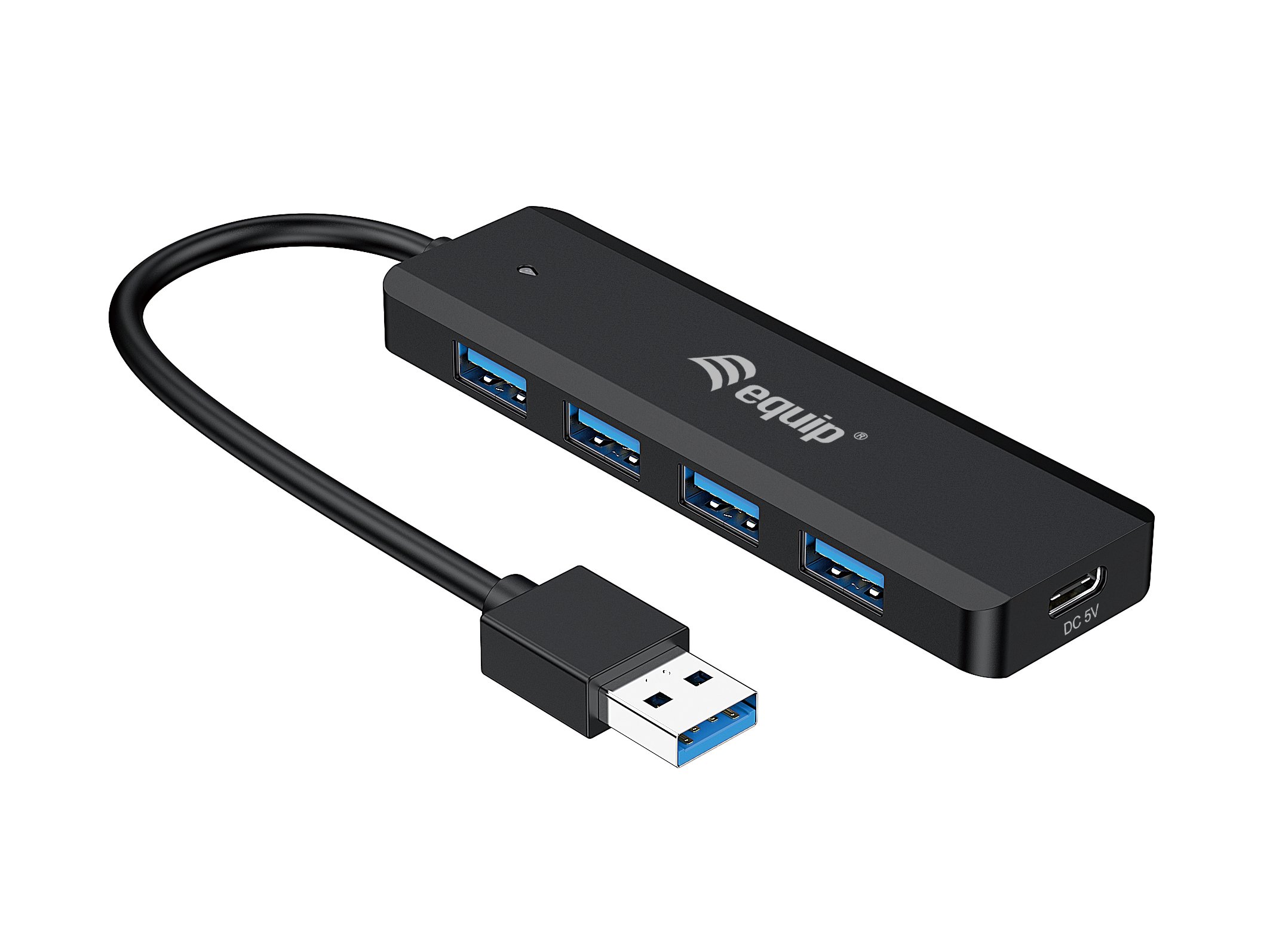 EQUIP Life — Hub USB 3.2 de 4 puertos con adaptador USB-C