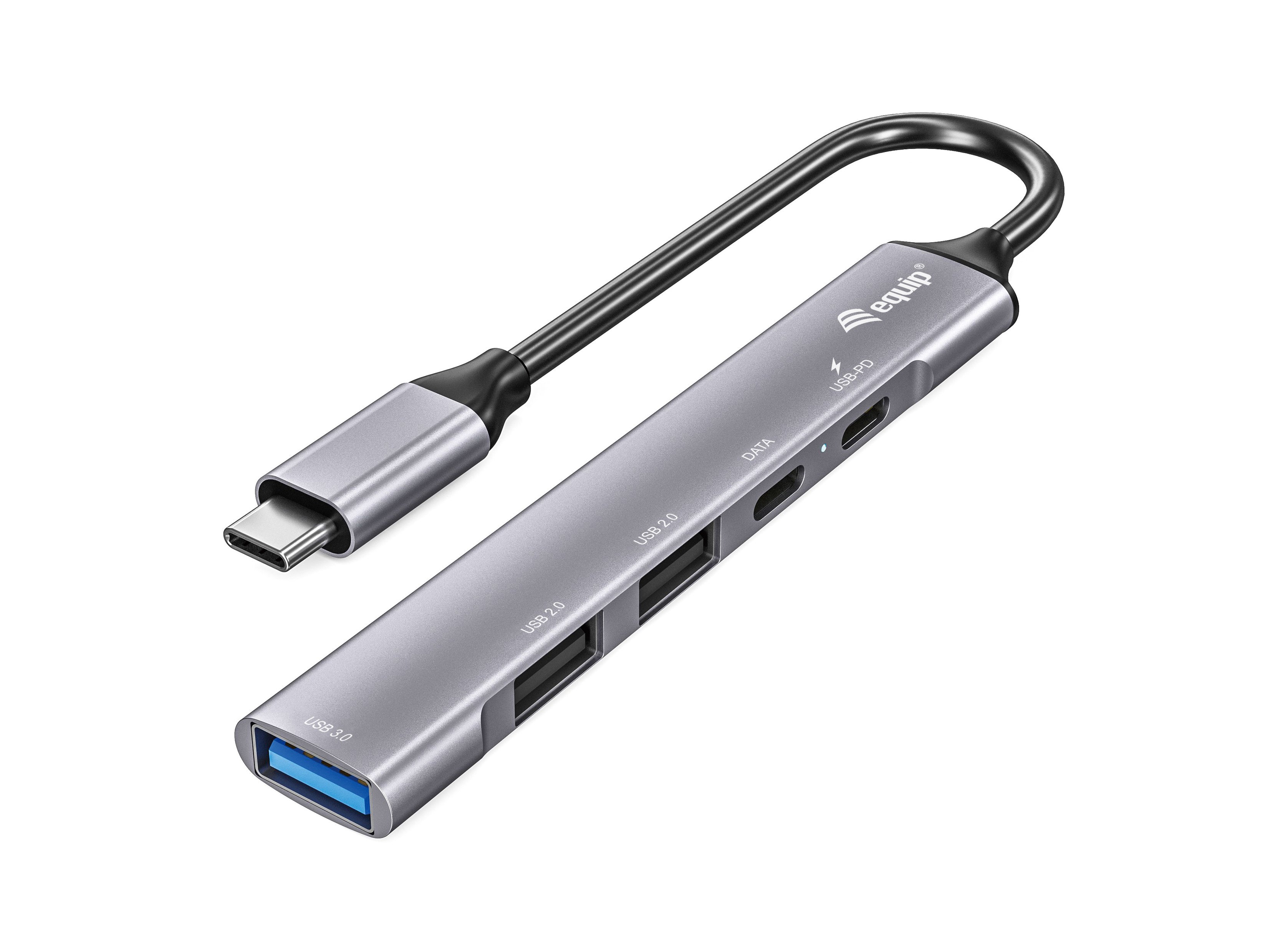 EQUIP 128962 — Hub USB-C 3.2 con carga 100W y 5 puertos