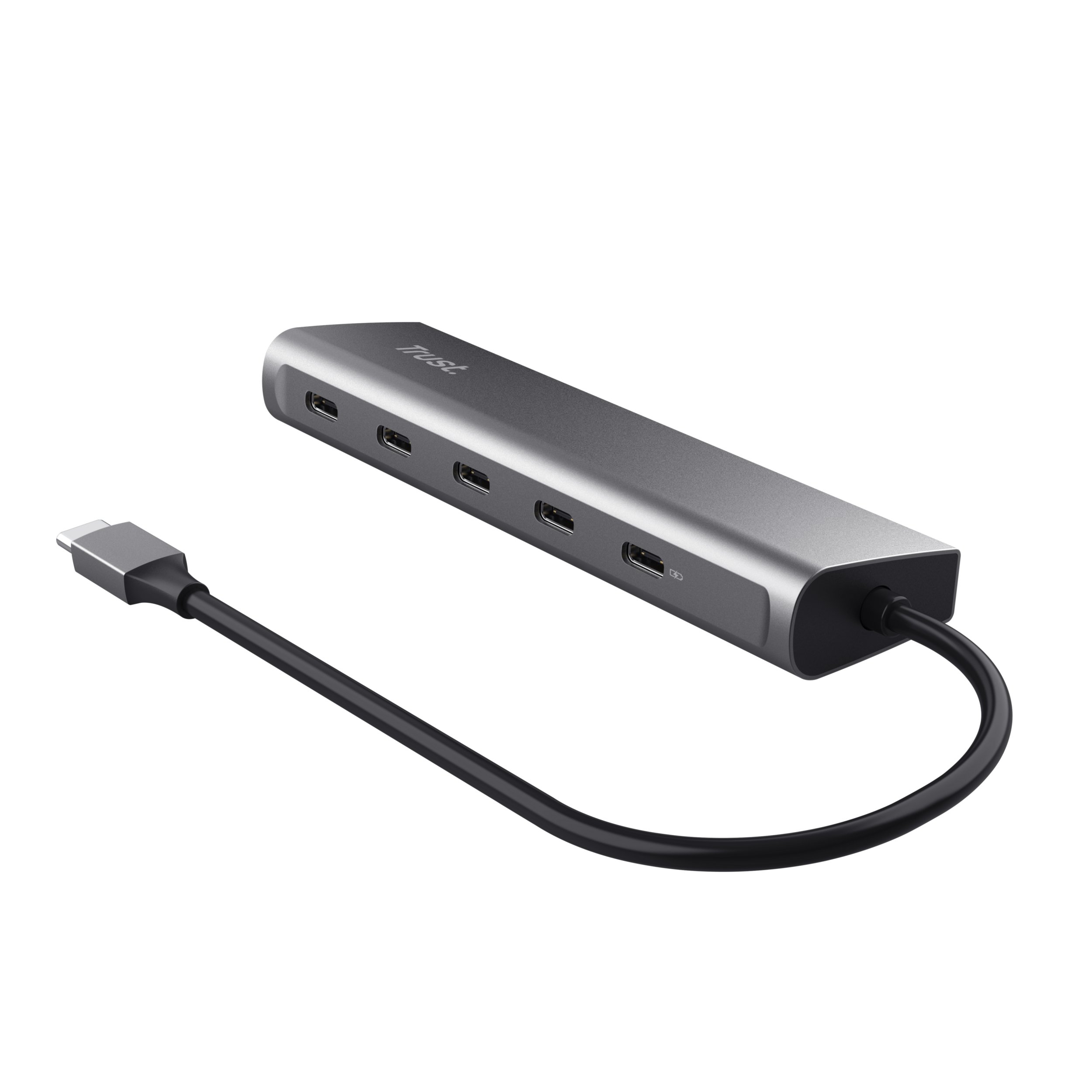 HUB USB-C Halyx 25136 Aluminio USB-C a 4 Puertos USB-C y 1 USB-C PASS-THROUGH de 100W 25136 — vista detalle 1