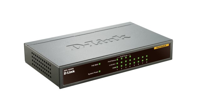 Switch no Gestionable DES-1008PA 8P Ethernet con 4P POE (52W) Sobremesa no RACK — vista detalle 1