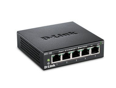 Switch no Gestionable DES-105 5P Ethernet Carcasa Metal Sobremesa no RACK — vista detalle 1