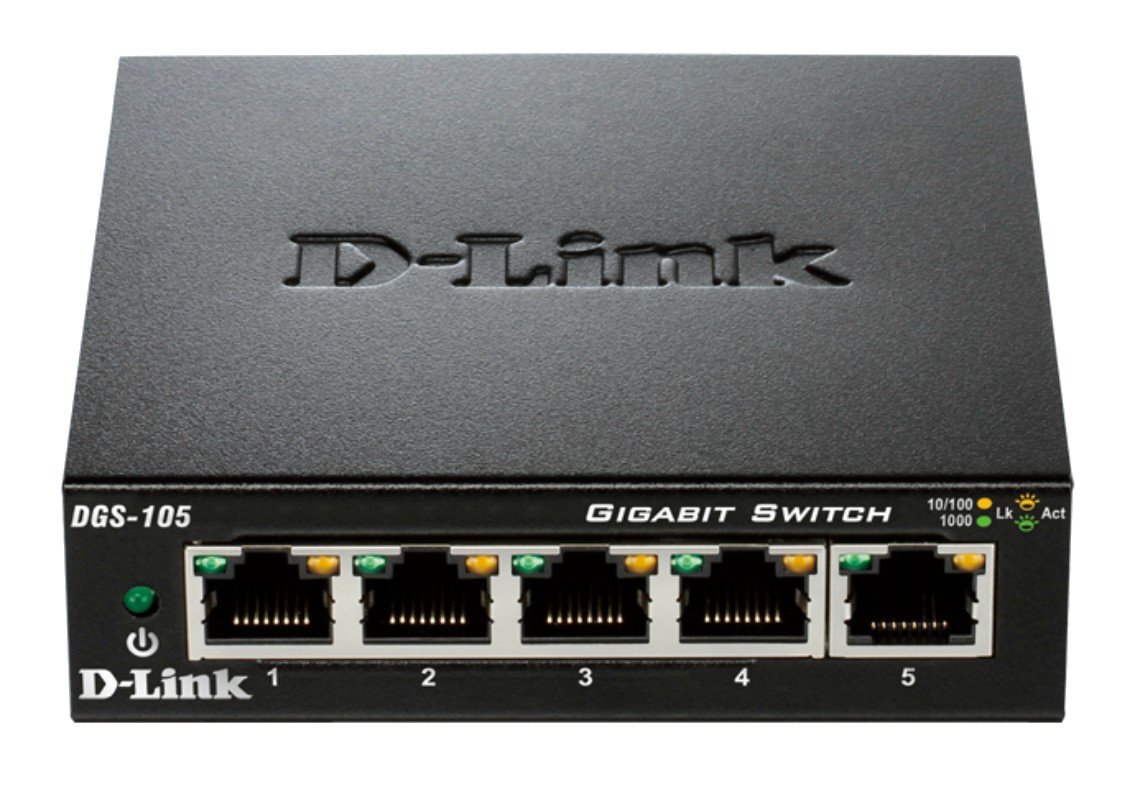 D-Link DGS-105 — Switch 5 puertos Gigabit, IGMP Snooping