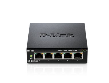 D-Link DGS-105 — Switch 5 puertos Gigabit, IGMP Snooping 2