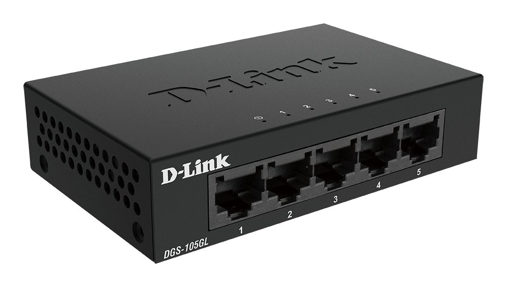 D-Link DGS-105GL — Switch 5 puertos Gigabit carcasa metálica 3