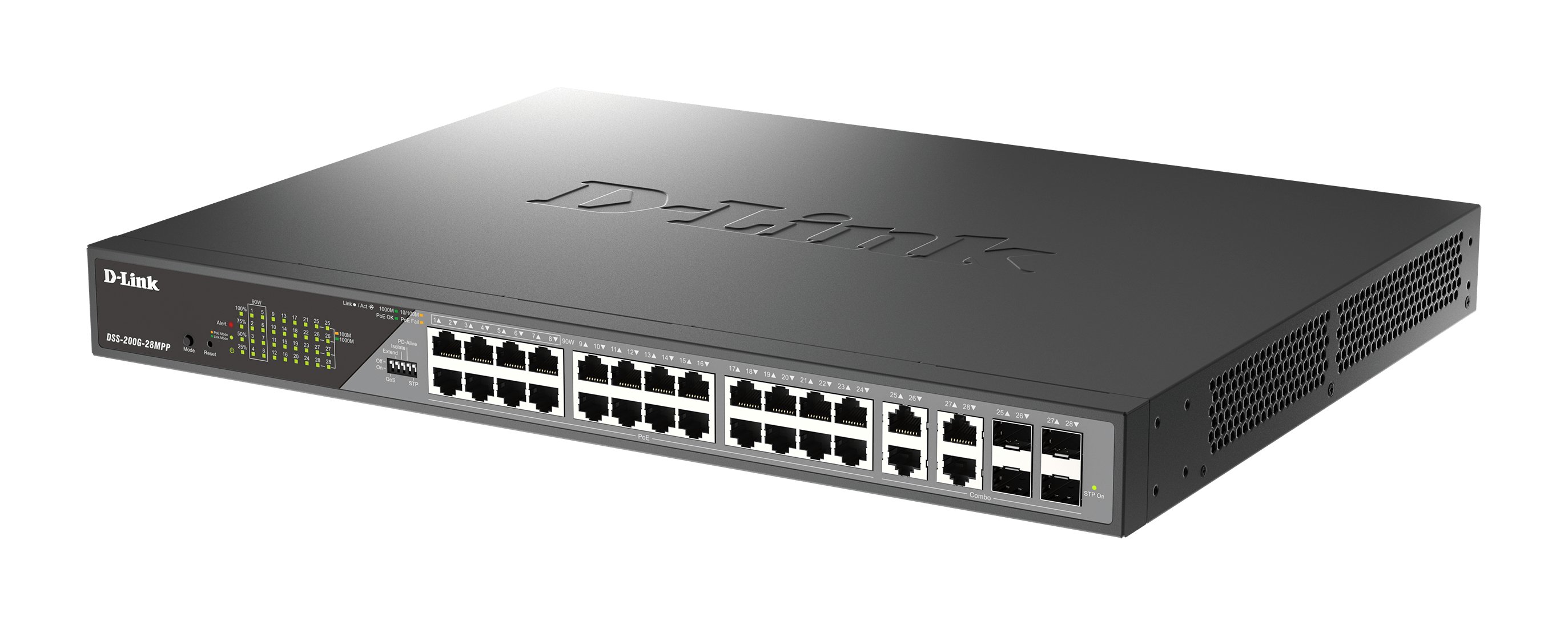 Switch Gestionable DSS-200G-28MP/E 24X10/100/1000 POE — vista detalle 1