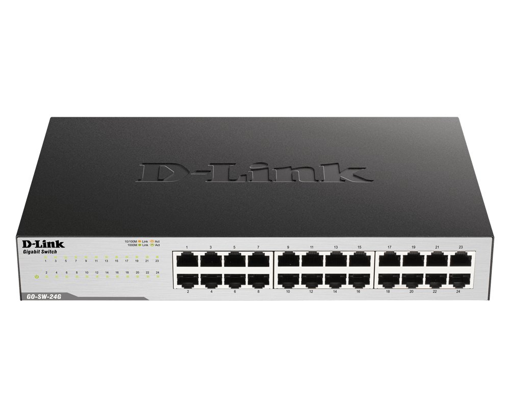 D-LINK GO-SW-24G — Switch 24 puertos Gigabit sobremesa/rack — vista detalle 2
