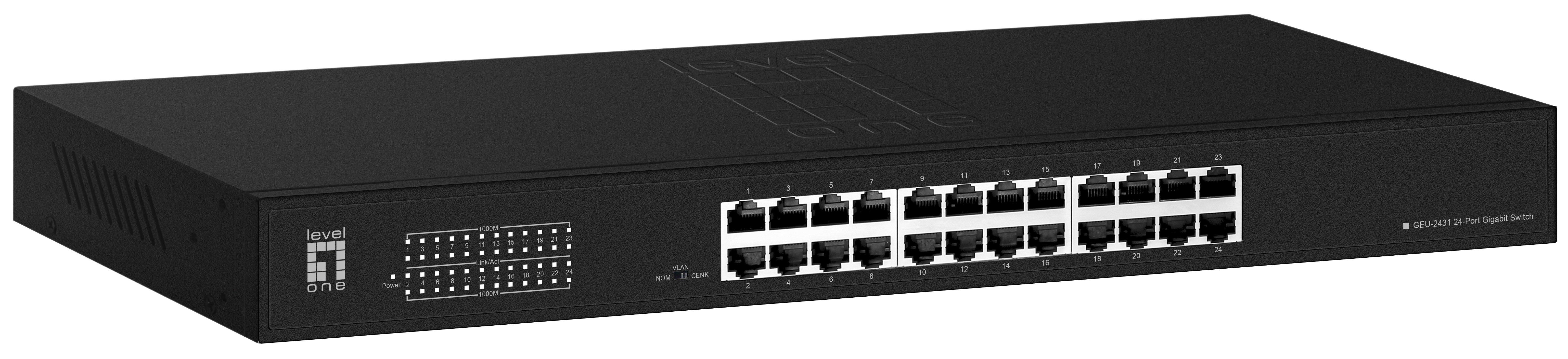 LEVEL ONE GEU-2431 — Switch Gigabit 24 puertos no gestionable